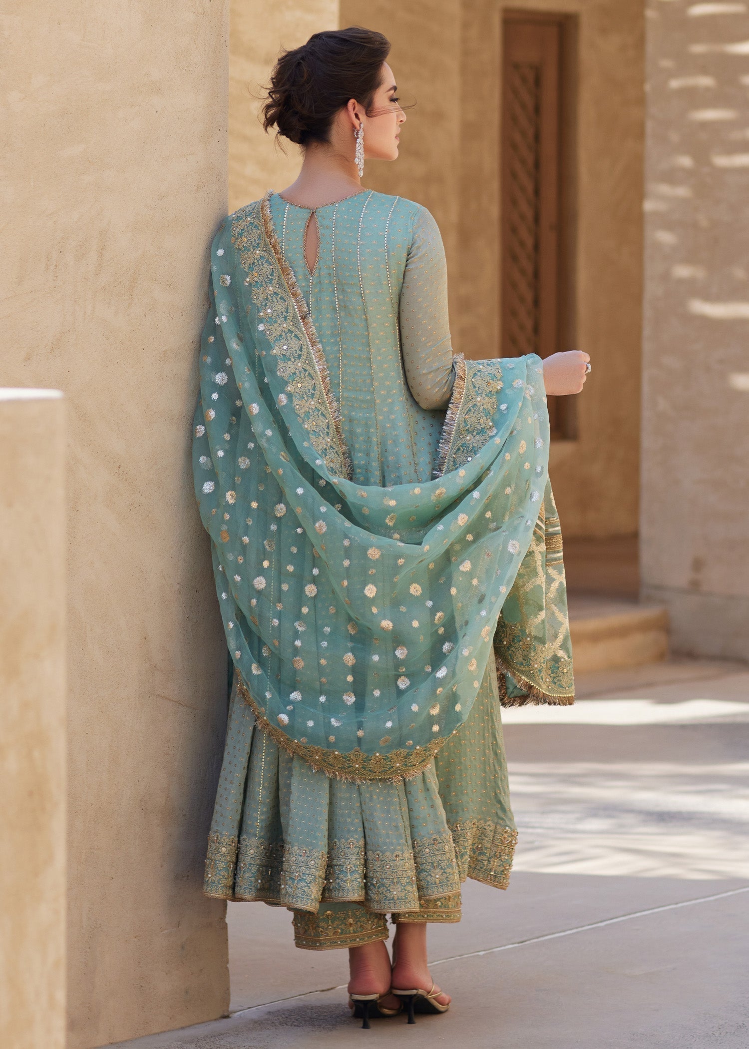 Kanwal Malik | Laira Formals | Mist - by - Libasekhas UK - Registered Vendor of : Kanwal Malik - 100% Original Designer Dresss