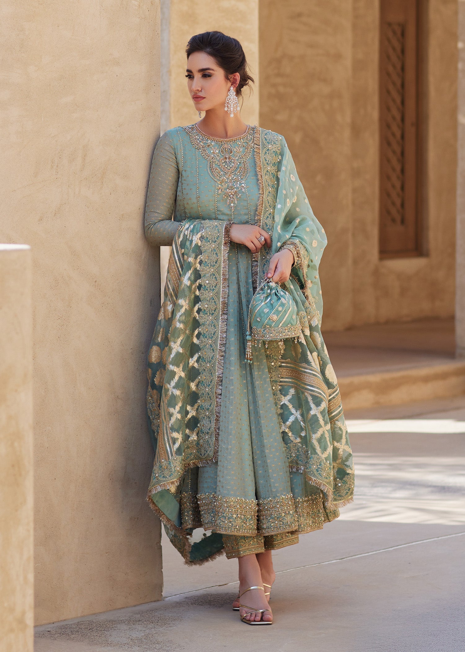 Kanwal Malik | Laira Formals | Mist - by - Libasekhas UK - Registered Vendor of : Kanwal Malik - 100% Original Designer Dresss