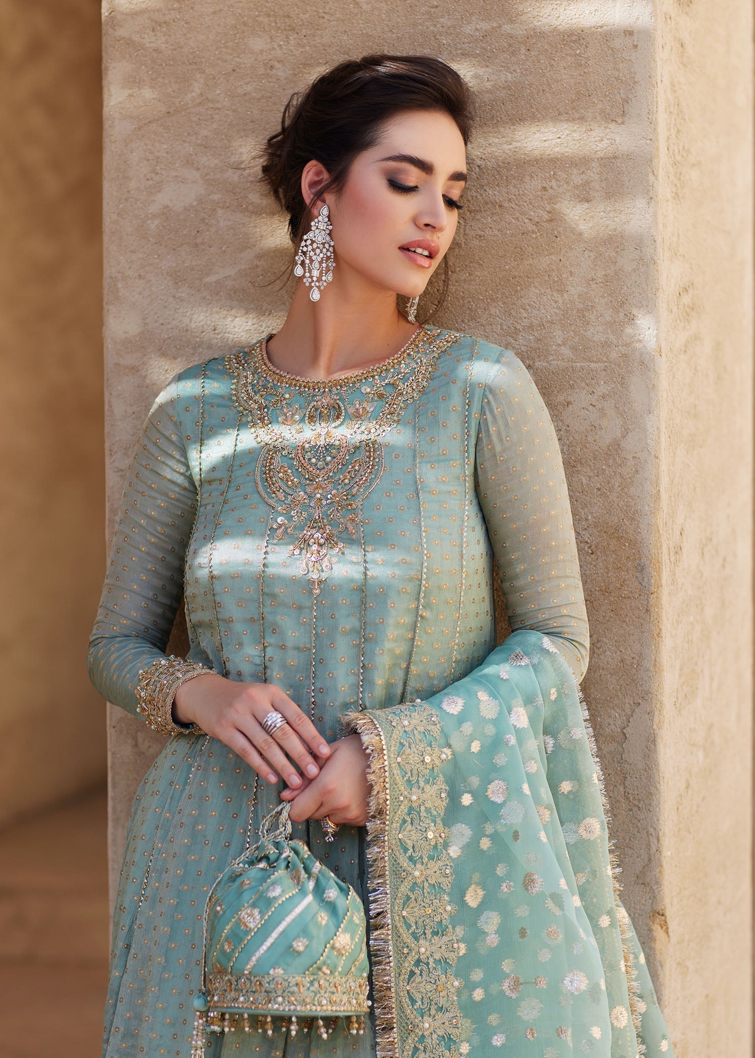 Kanwal Malik | Laira Formals | Mist - by - Libasekhas UK - Registered Vendor of : Kanwal Malik - 100% Original Designer Dresss