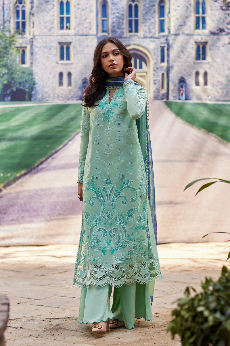 Mina Hassan | Chikankari Lawn 25 | Lina - by - Libasekhas UK - Registered Vendor of : Mina Hasan - 100% Original Designer Dresss