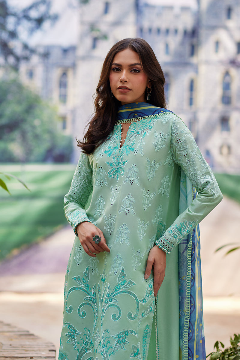 Mina Hassan | Chikankari Lawn 25 | Lina - by - Libasekhas UK - Registered Vendor of : Mina Hasan - 100% Original Designer Dresss