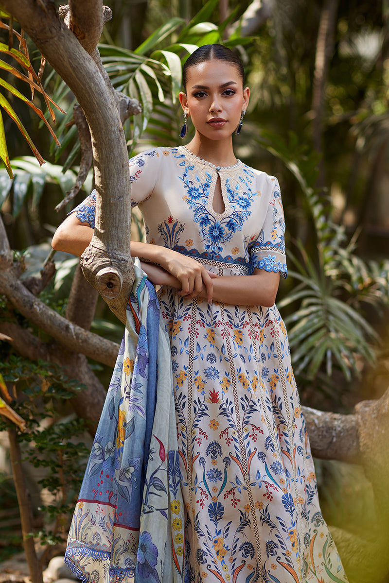 Mina Hassan | Chikankari Lawn 25 | Taara - by - Libasekhas UK - Registered Vendor of : Mina Hassan - 100% Original Designer Dresss
