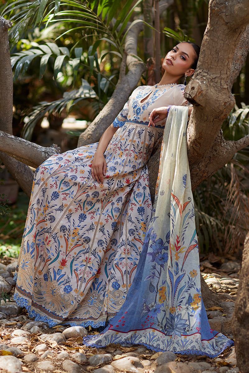 Mina Hassan | Chikankari Lawn 25 | Taara - by - Libasekhas UK - Registered Vendor of : Mina Hassan - 100% Original Designer Dresss