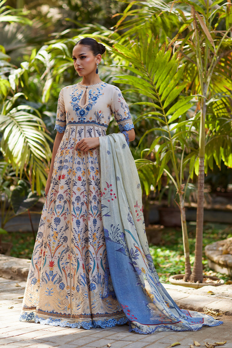 Mina Hassan | Chikankari Lawn 25 | Taara - by - Libasekhas UK - Registered Vendor of : Mina Hassan - 100% Original Designer Dresss