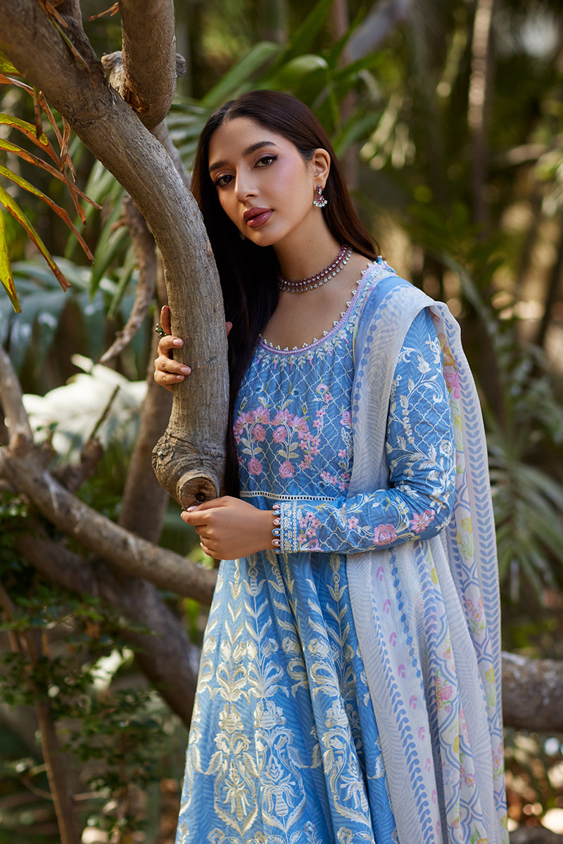 Mina Hassan | Chikankari Lawn 25 | Baano - by - Libasekhas UK - Registered Vendor of : Mina Hasan - 100% Original Designer Dresss