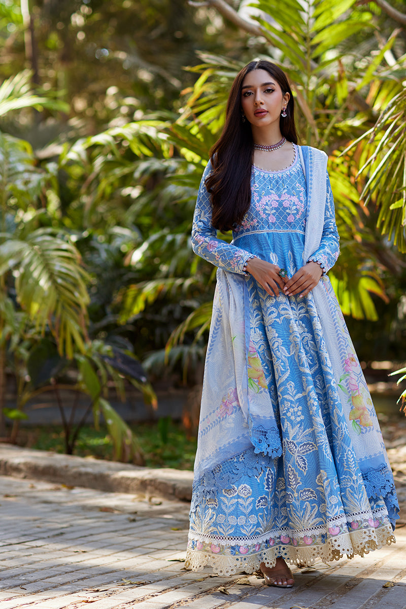 Mina Hassan | Chikankari Lawn 25 | Baano - by - Libasekhas UK - Registered Vendor of : Mina Hasan - 100% Original Designer Dresss