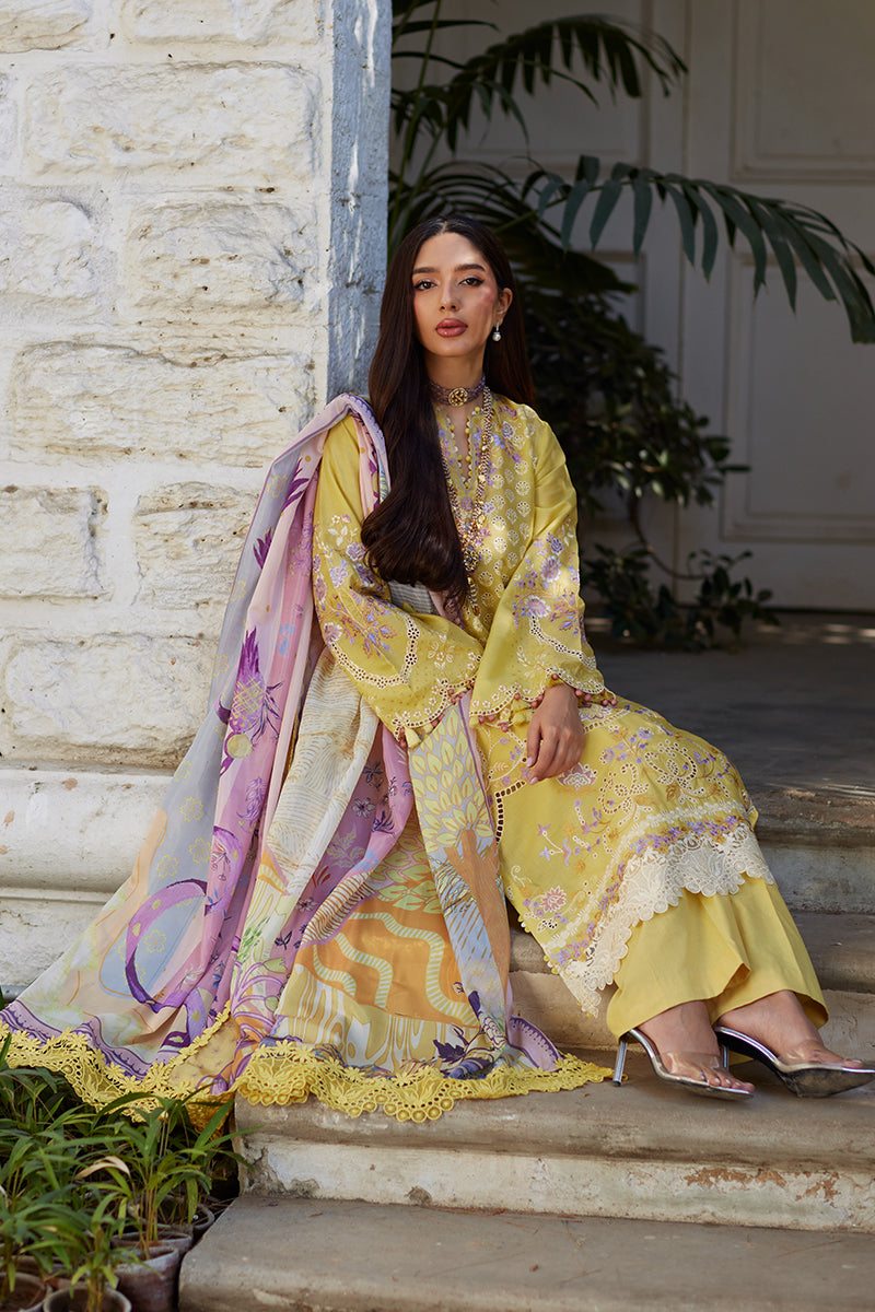 Mina Hassan | Chikankari Lawn 25 | Ayla - by - Libasekhas UK - Registered Vendor of : Mina Hasan - 100% Original Designer Dresss