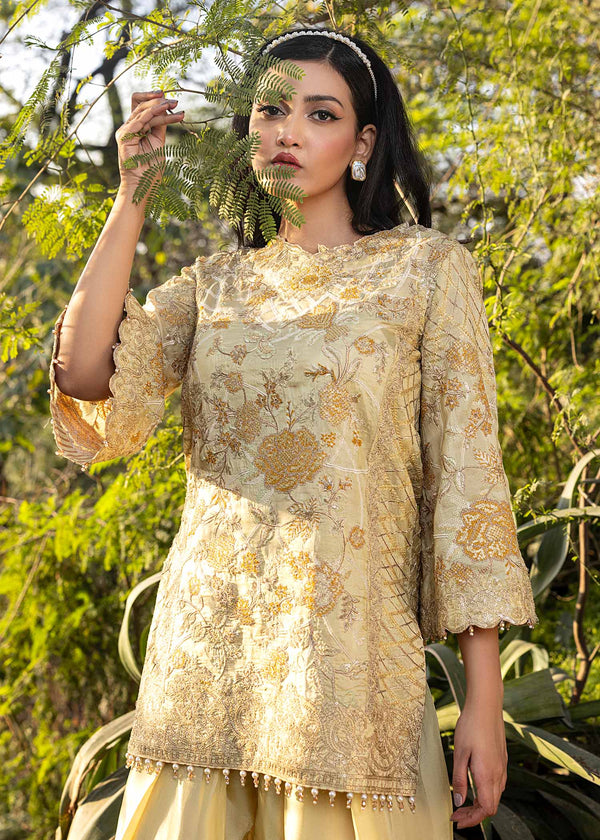 HSY | Summer Edit | Butter Yellow - by Libasekhas UK - Registered Vendor of : HSY - 100% Original Designer Dress