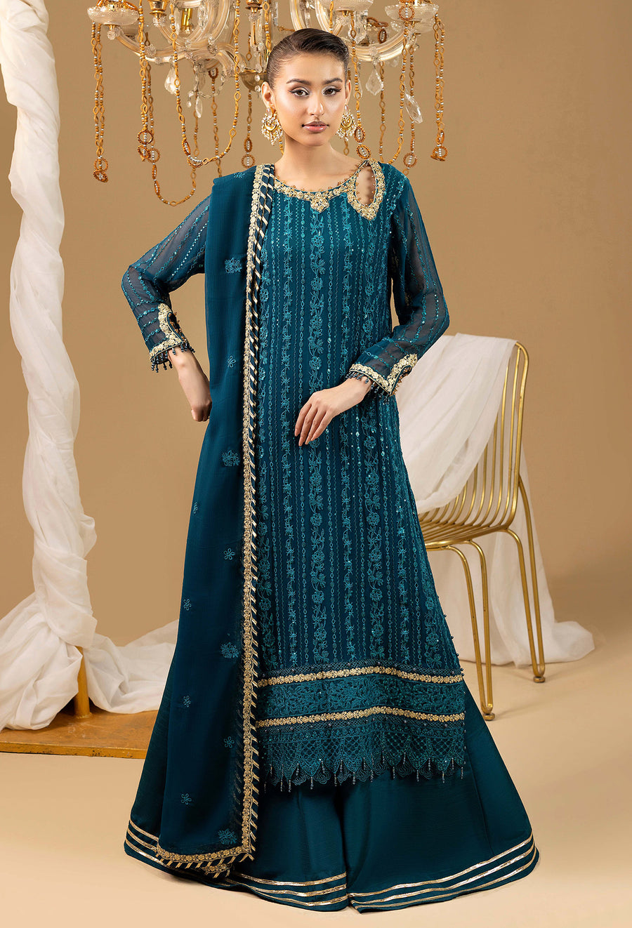 Adans Libas | Chiffon 25 | 7588 H - by Libasekhas UK - Registered Vendor of : Adans Libas - 100% Original Designer Dress