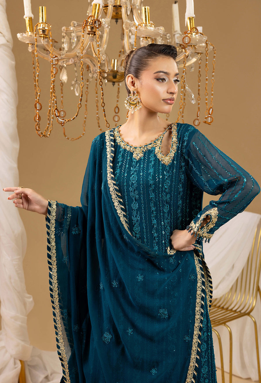 Adans Libas | Chiffon 25 | 7588 H - by Libasekhas UK - Registered Vendor of : Adans Libas - 100% Original Designer Dress
