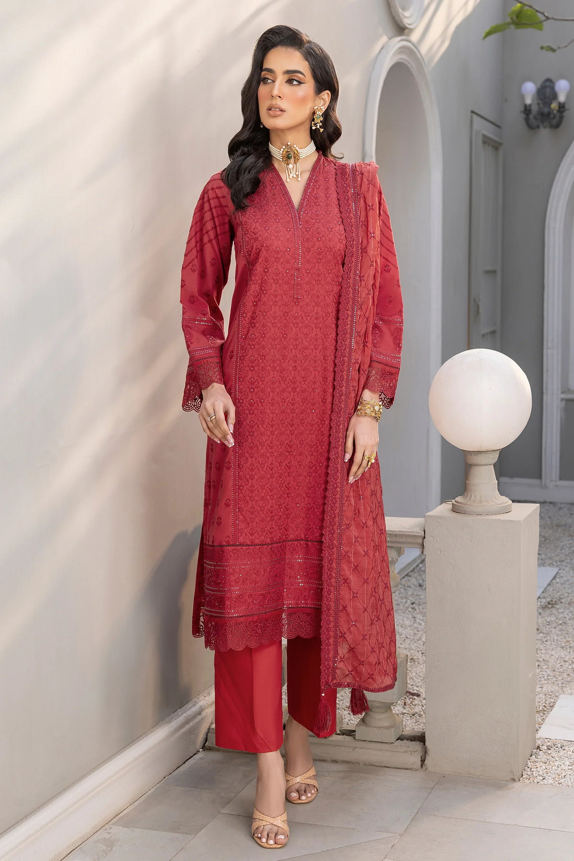 LSM | Embroidered Collection | 09 - by - Libasekhas UK - Registered Vendor of : LSM - 100% Original Designer Dresss