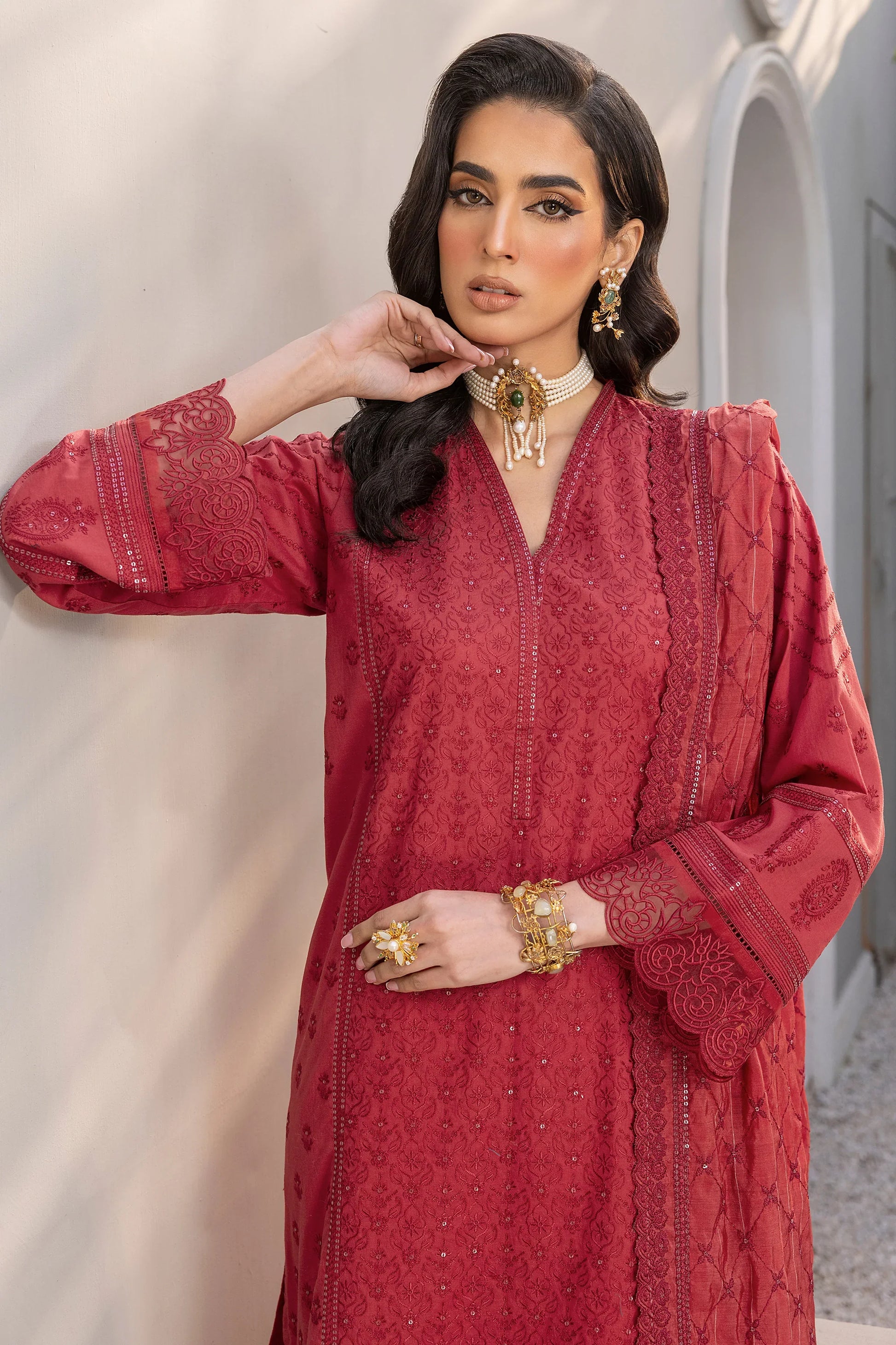 LSM | Embroidered Collection | 09 - by - Libasekhas UK - Registered Vendor of : LSM - 100% Original Designer Dresss