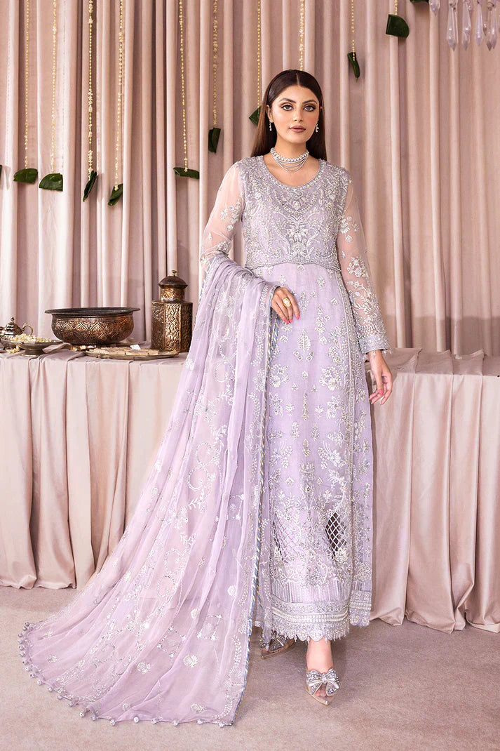Emaan Adeel | Romansiyyah Luxury Formals 23 | RM-04 SWEET INDIGO - by - Libasekhas UK - Registered Vendor of : Emaan Adeel - 100% Original Designer Dresss