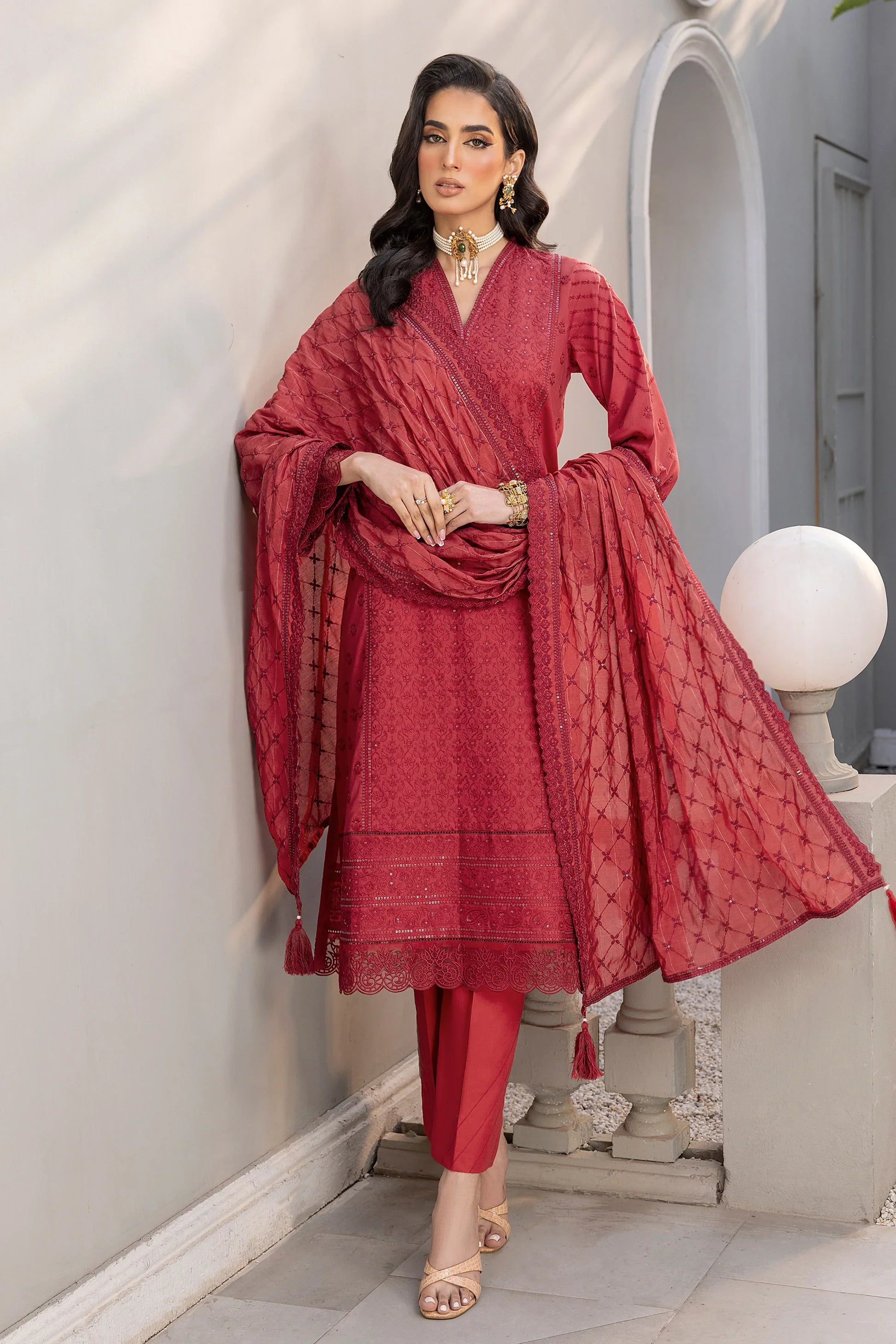 LSM | Embroidered Collection | 09 - by - Libasekhas UK - Registered Vendor of : LSM - 100% Original Designer Dresss