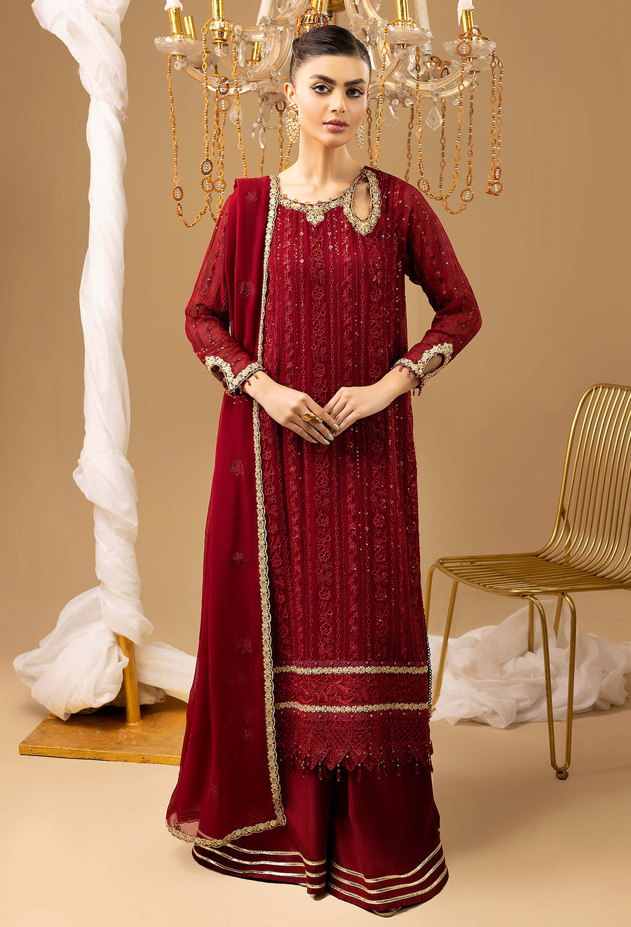Adans Libas | Chiffon 25 | 7583 M - by Libasekhas UK - Registered Vendor of : Adans Libas - 100% Original Designer Dress