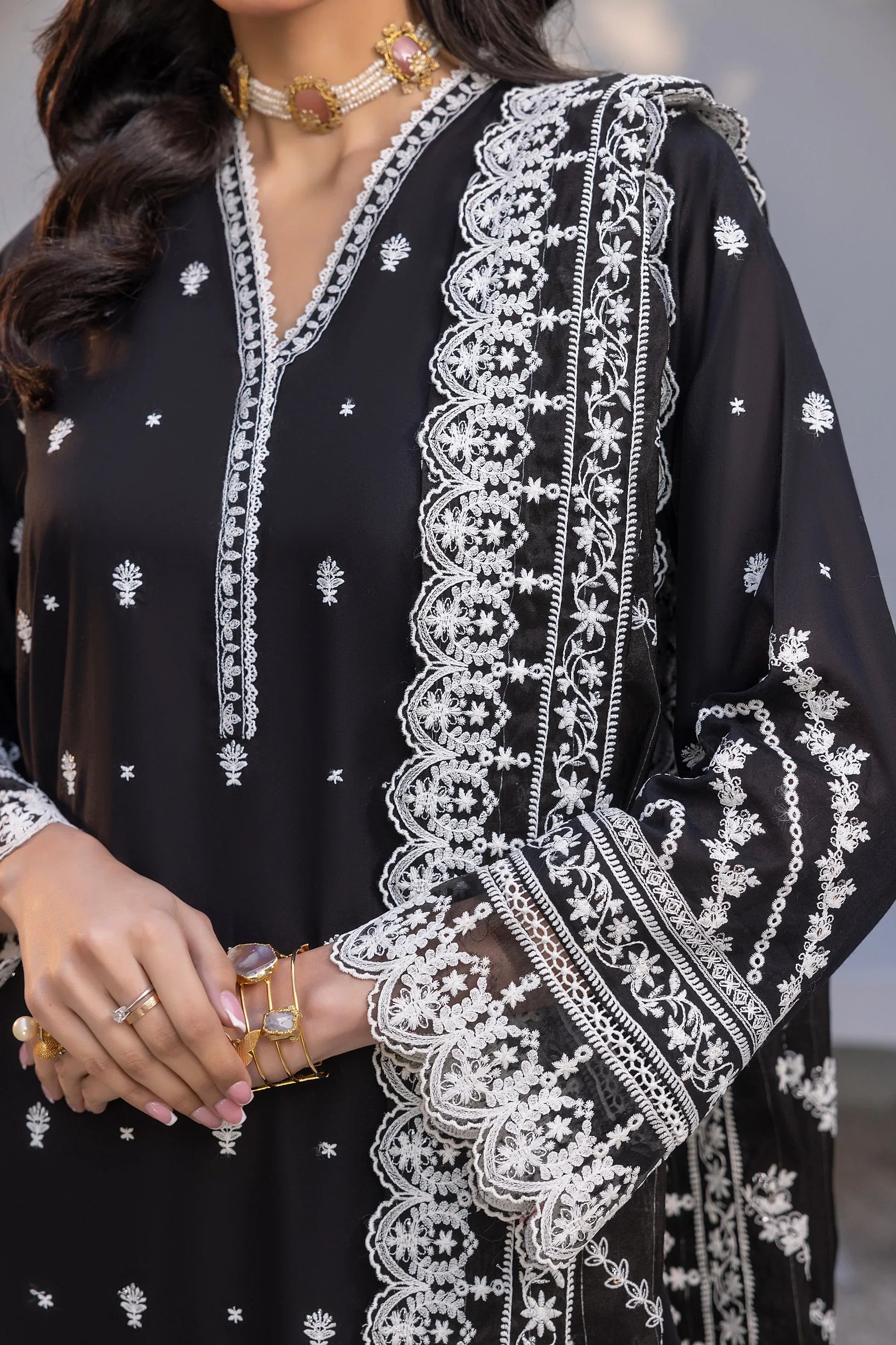 LSM | Embroidered Collection | 01 - by - Libasekhas UK - Registered Vendor of : LSM - 100% Original Designer Dresss
