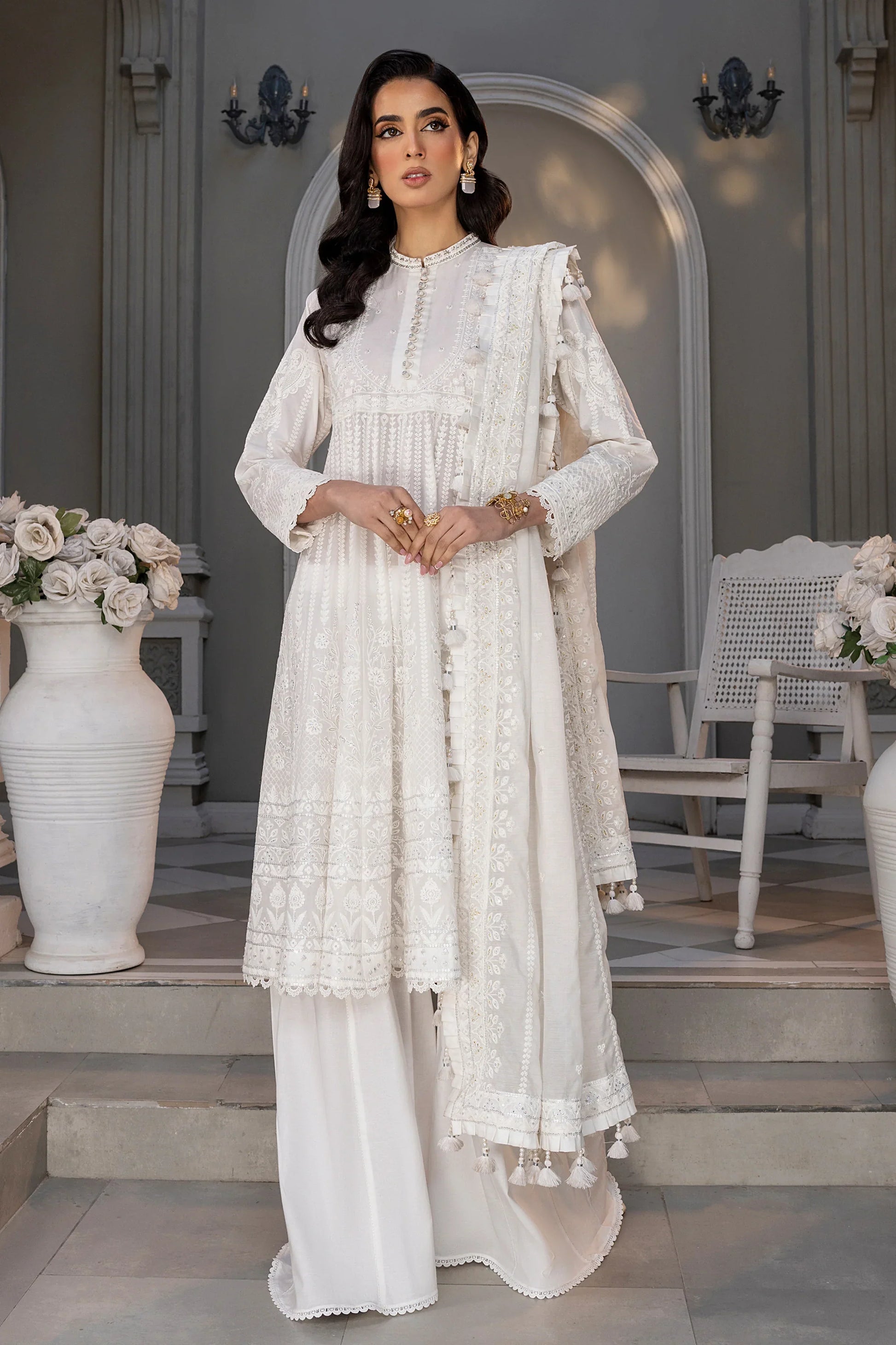 LSM | Embroidered Collection | 08 - by - Libasekhas UK - Registered Vendor of : LSM - 100% Original Designer Dresss