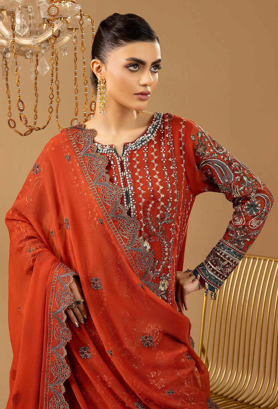 Adans Libas | Chiffon 25 | 7581 G - by Libasekhas UK - Registered Vendor of : Adans Libas - 100% Original Designer Dress