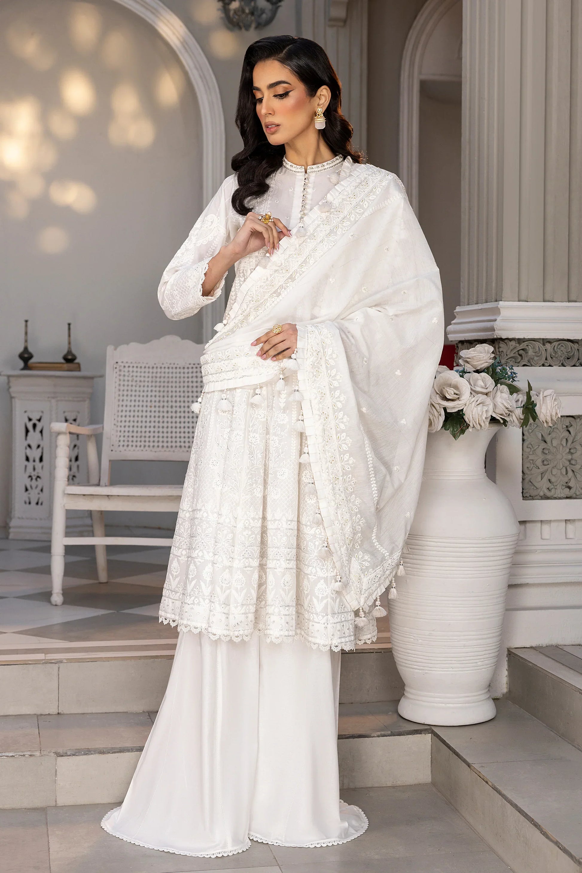 LSM | Embroidered Collection | 08 - by - Libasekhas UK - Registered Vendor of : LSM - 100% Original Designer Dresss