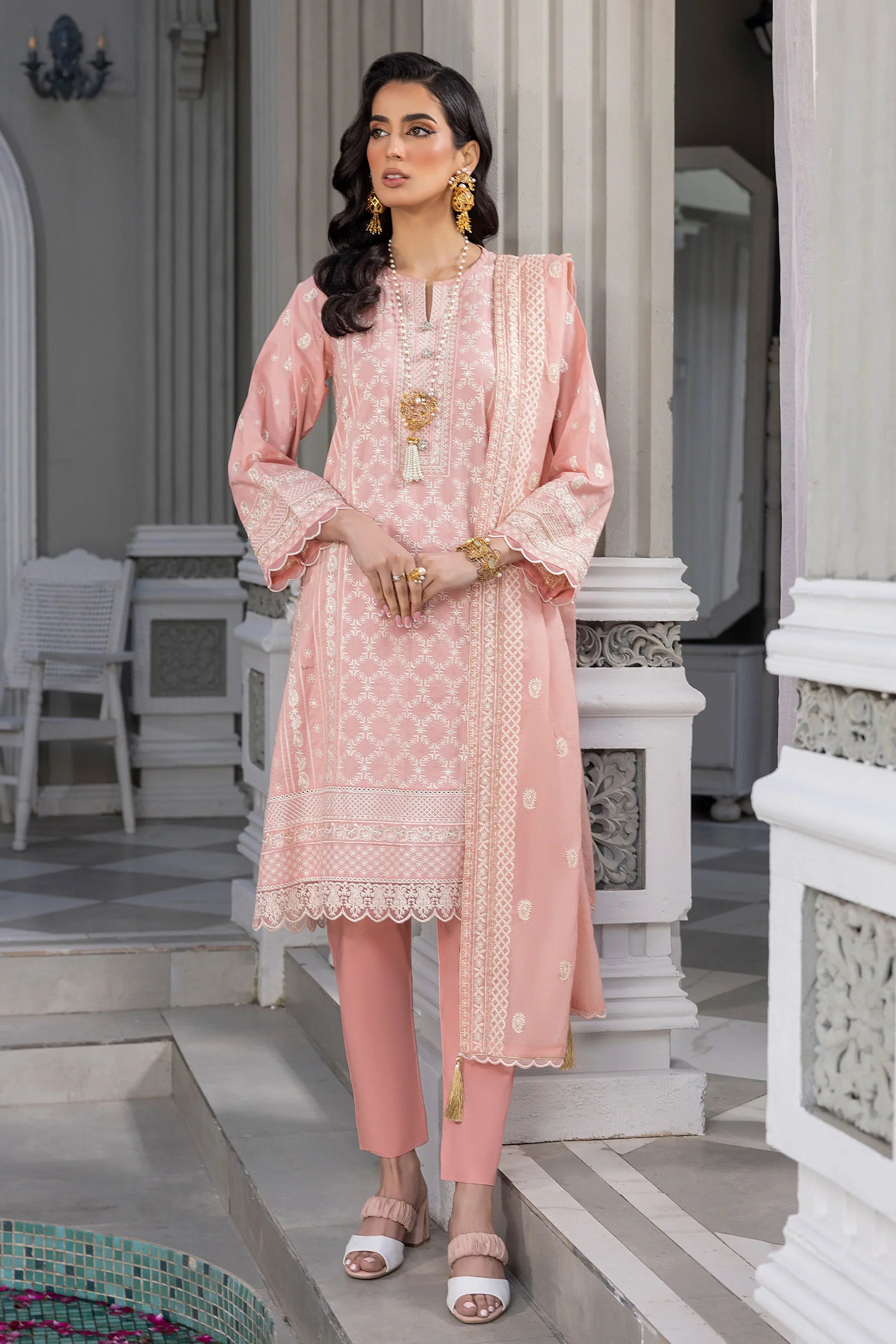 LSM | Embroidered Collection | 07 - by - Libasekhas UK - Registered Vendor of : LSM - 100% Original Designer Dresss