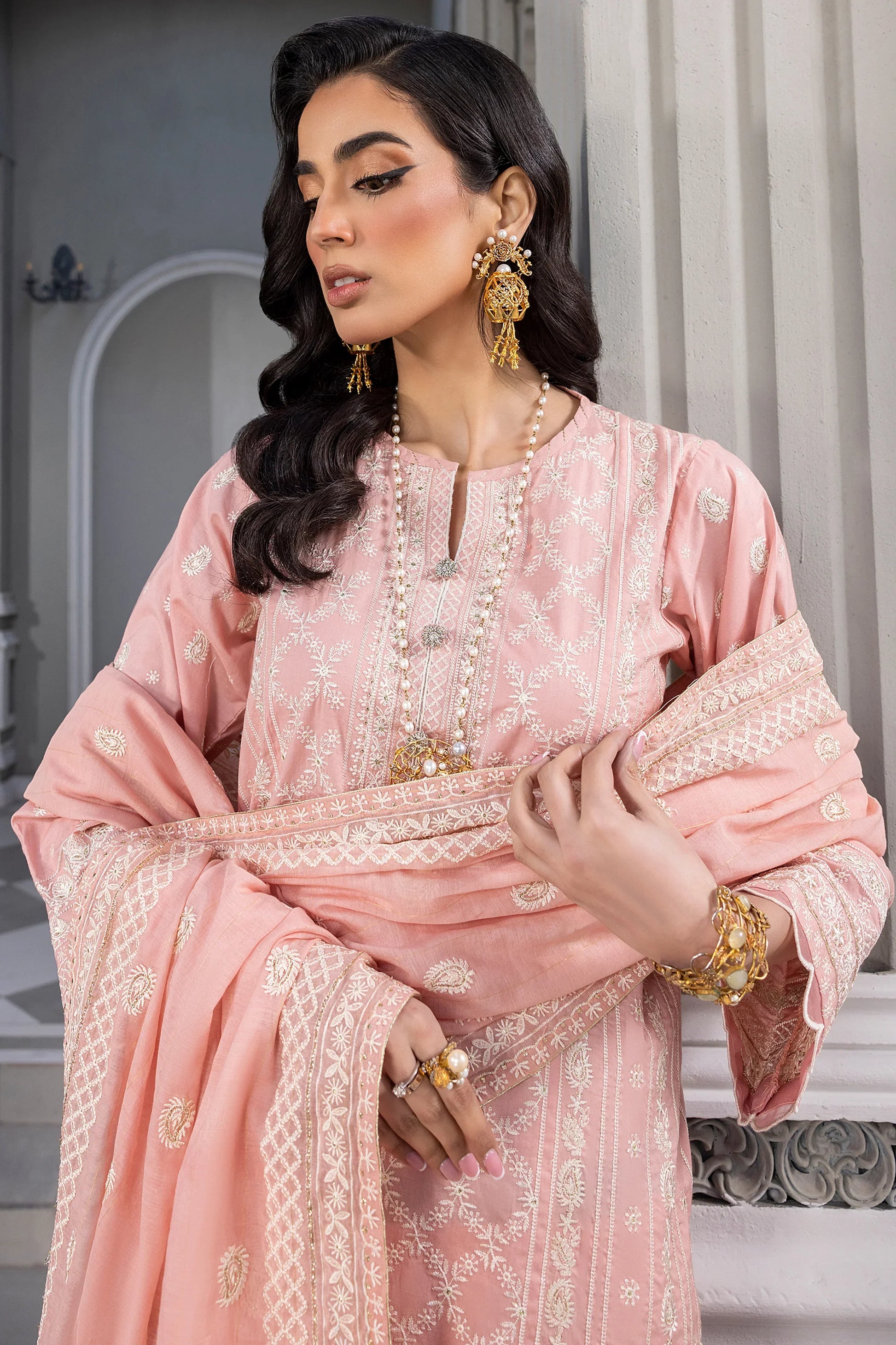 LSM | Embroidered Collection | 07 - by - Libasekhas UK - Registered Vendor of : LSM - 100% Original Designer Dresss