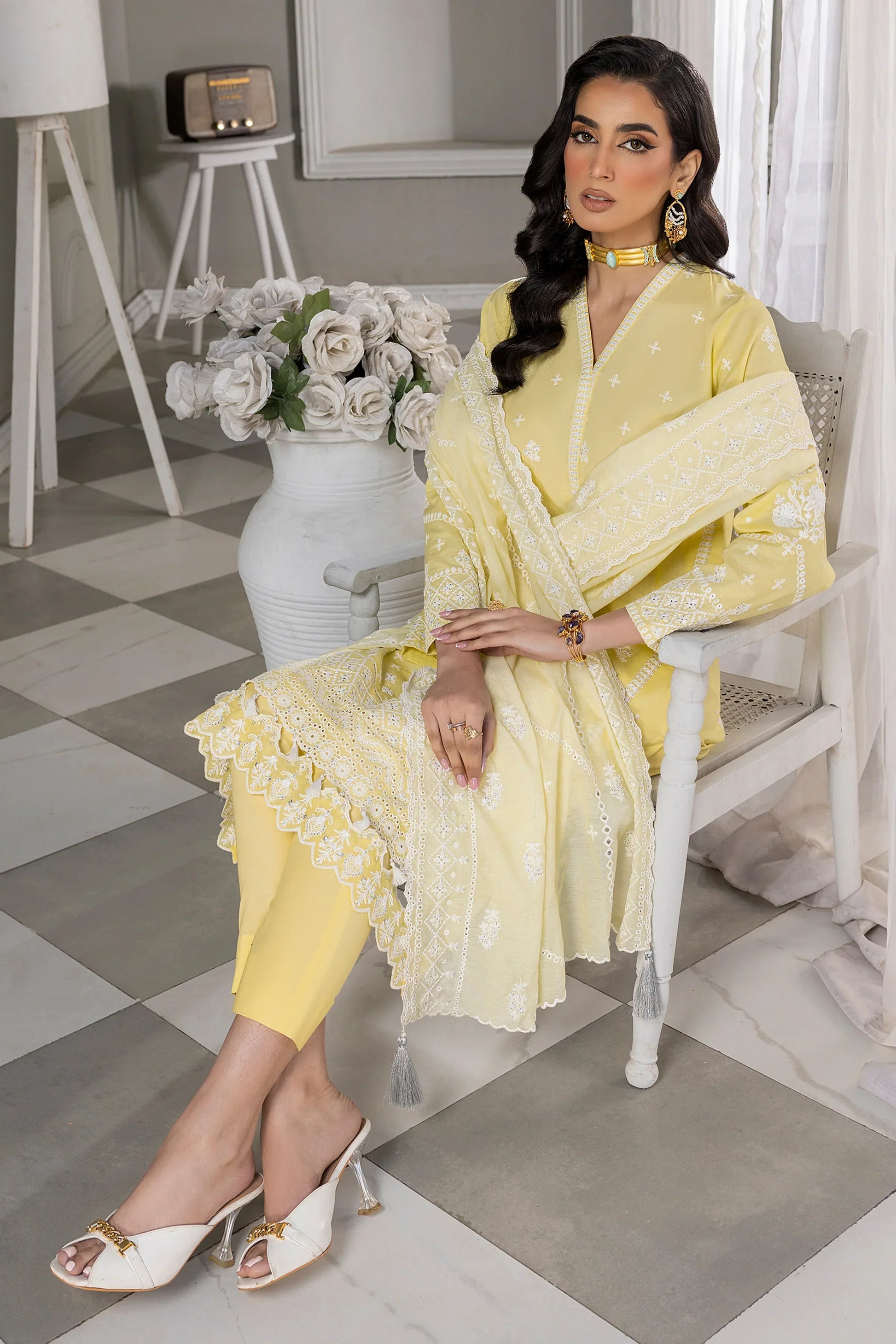LSM | Embroidered Collection | 06 - by - Libasekhas UK - Registered Vendor of : LSM - 100% Original Designer Dresss