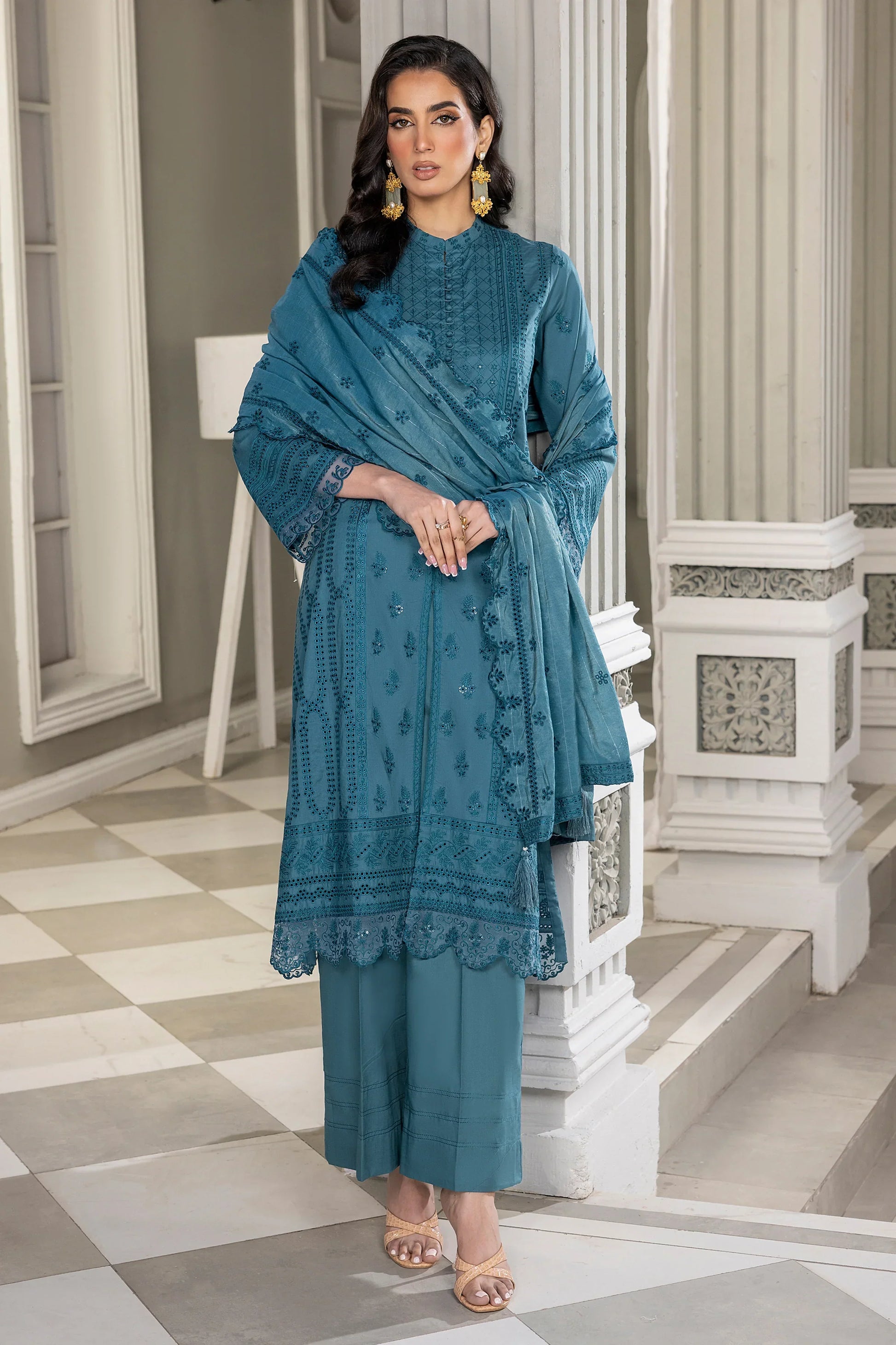 LSM | Embroidered Collection | 05 - by - Libasekhas UK - Registered Vendor of : LSM - 100% Original Designer Dresss
