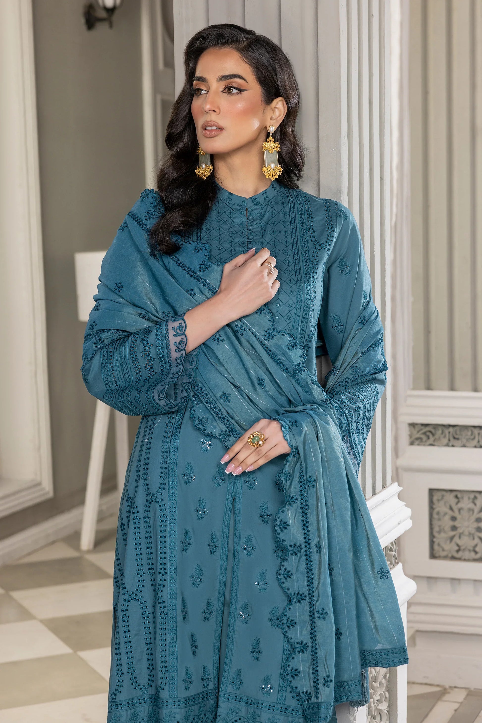 LSM | Embroidered Collection | 05 - by - Libasekhas UK - Registered Vendor of : LSM - 100% Original Designer Dresss