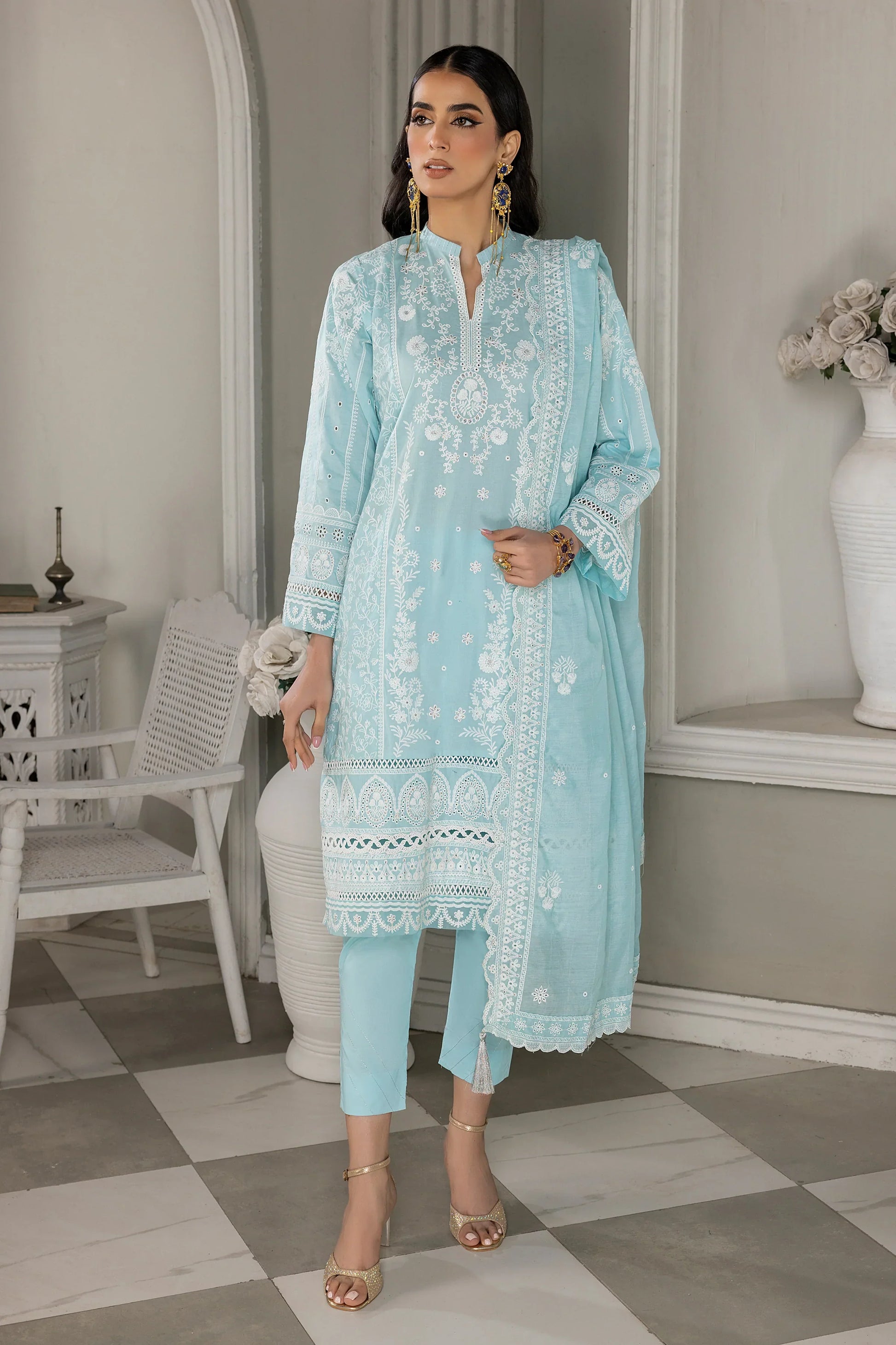 LSM | Embroidered Collection | 04 - by - Libasekhas UK - Registered Vendor of : LSM - 100% Original Designer Dresss