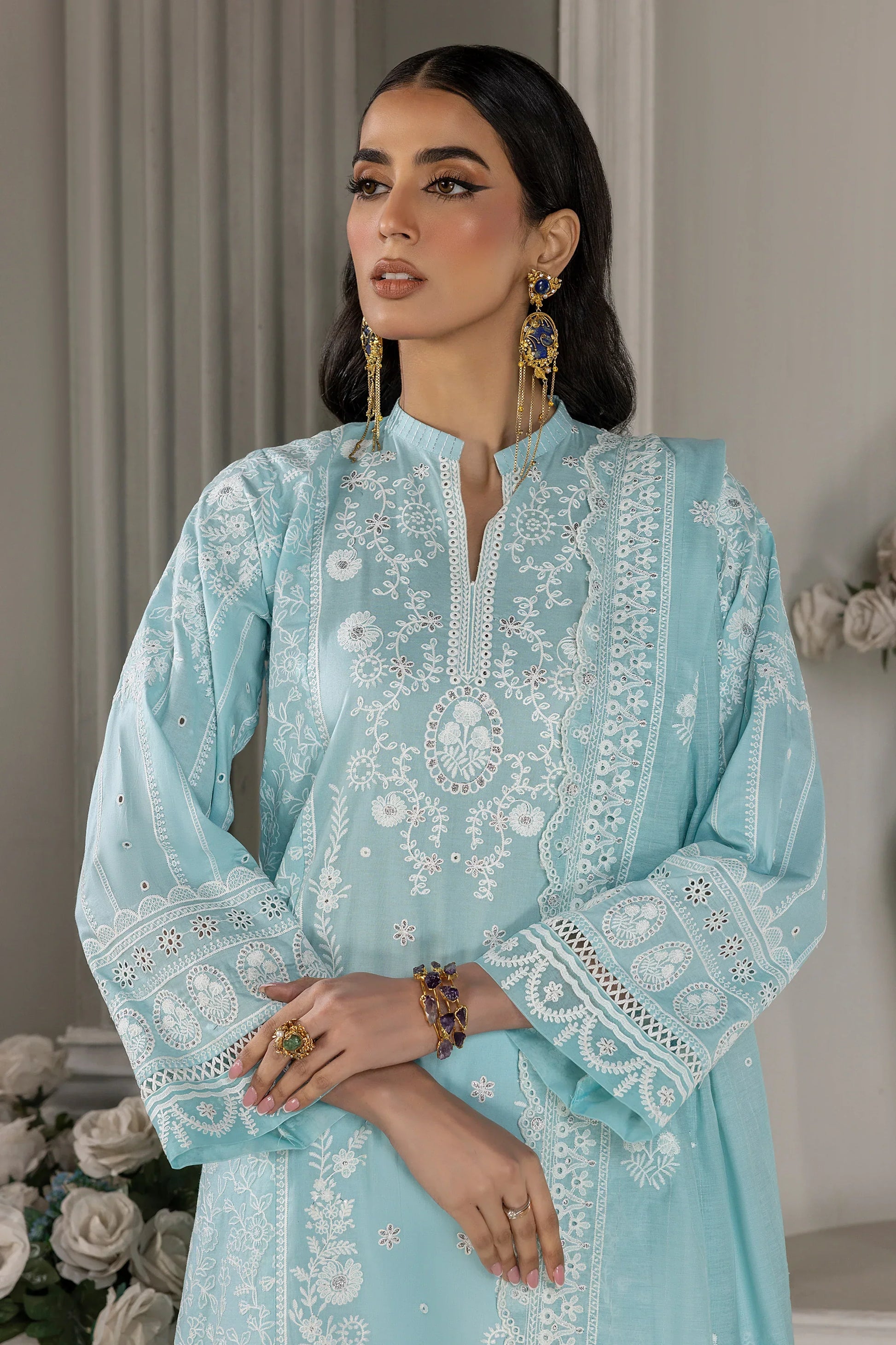 LSM | Embroidered Collection | 04 - by - Libasekhas UK - Registered Vendor of : LSM - 100% Original Designer Dresss