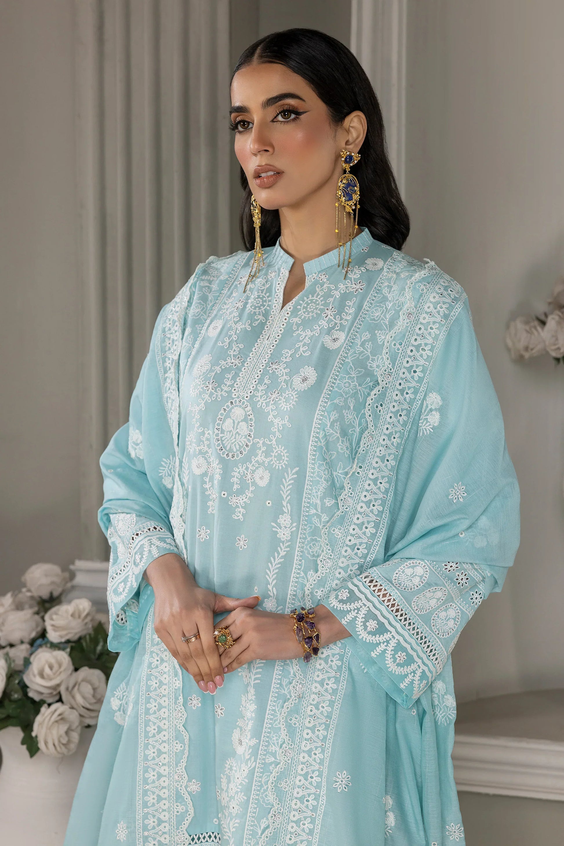 LSM | Embroidered Collection | 04 - by - Libasekhas UK - Registered Vendor of : LSM - 100% Original Designer Dresss