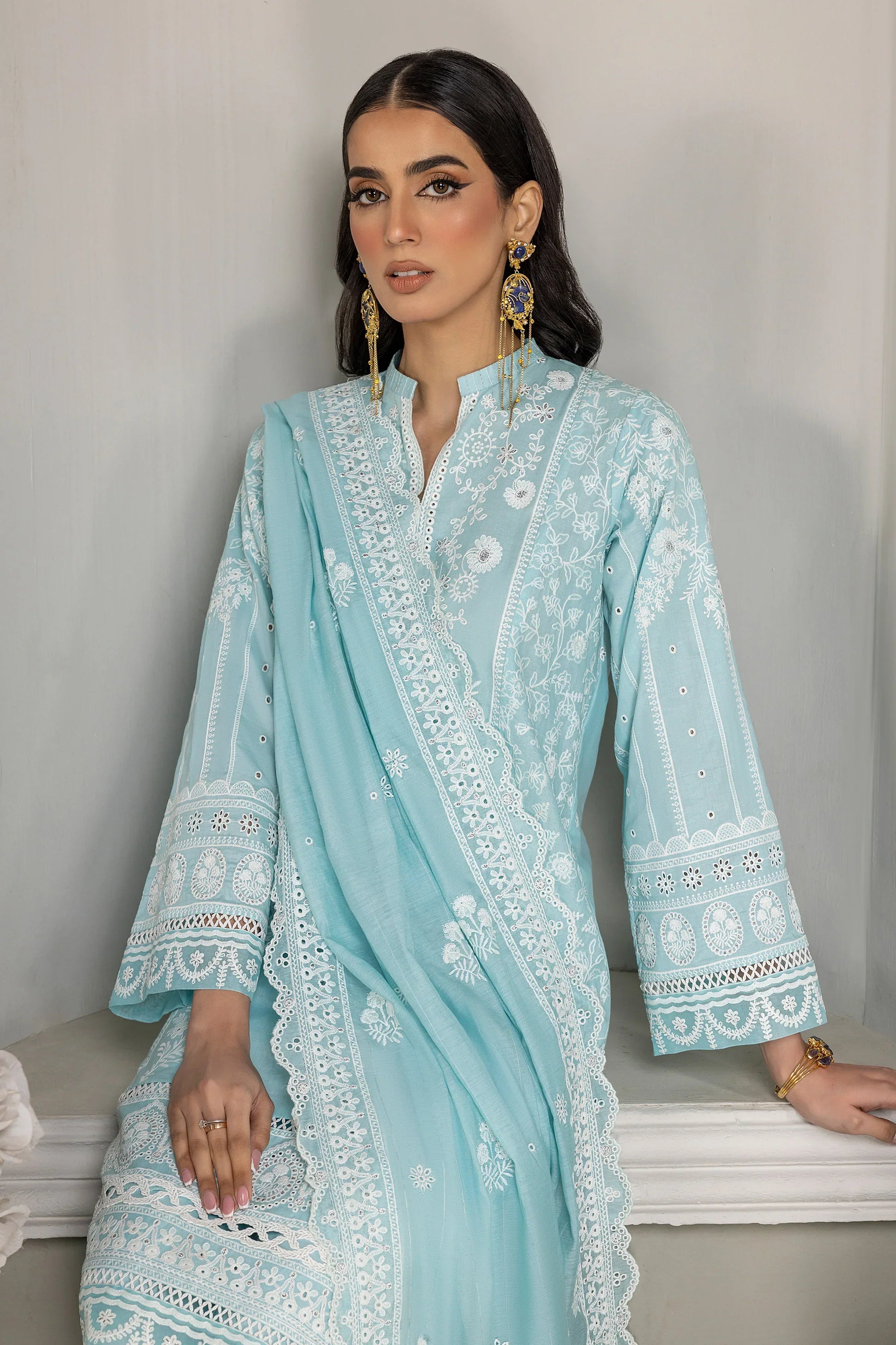 LSM | Embroidered Collection | 04 - by - Libasekhas UK - Registered Vendor of : LSM - 100% Original Designer Dresss