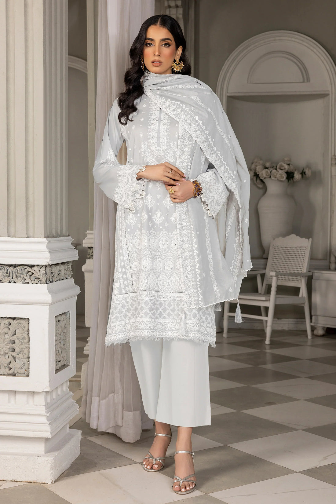 LSM | Embroidered Collection | 03 - by - Libasekhas UK - Registered Vendor of : LSM - 100% Original Designer Dresss