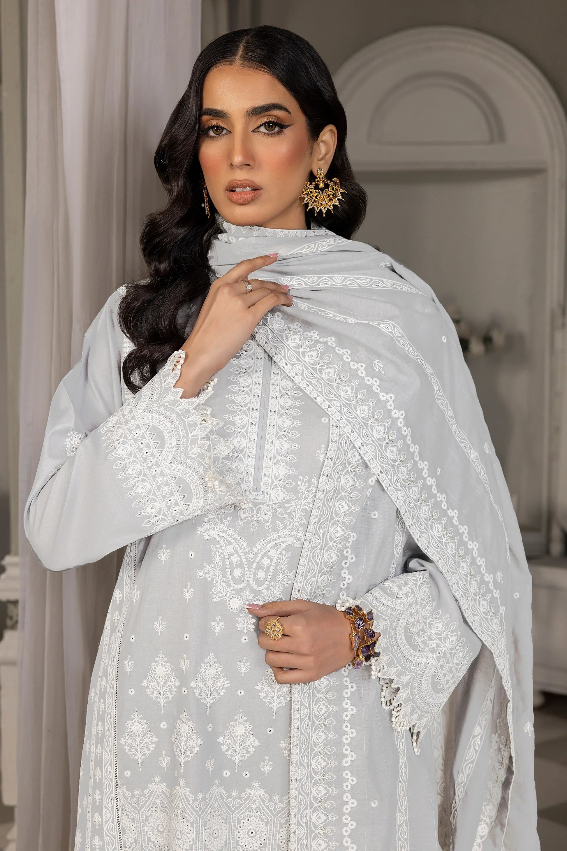 LSM | Embroidered Collection | 03 - by - Libasekhas UK - Registered Vendor of : LSM - 100% Original Designer Dresss