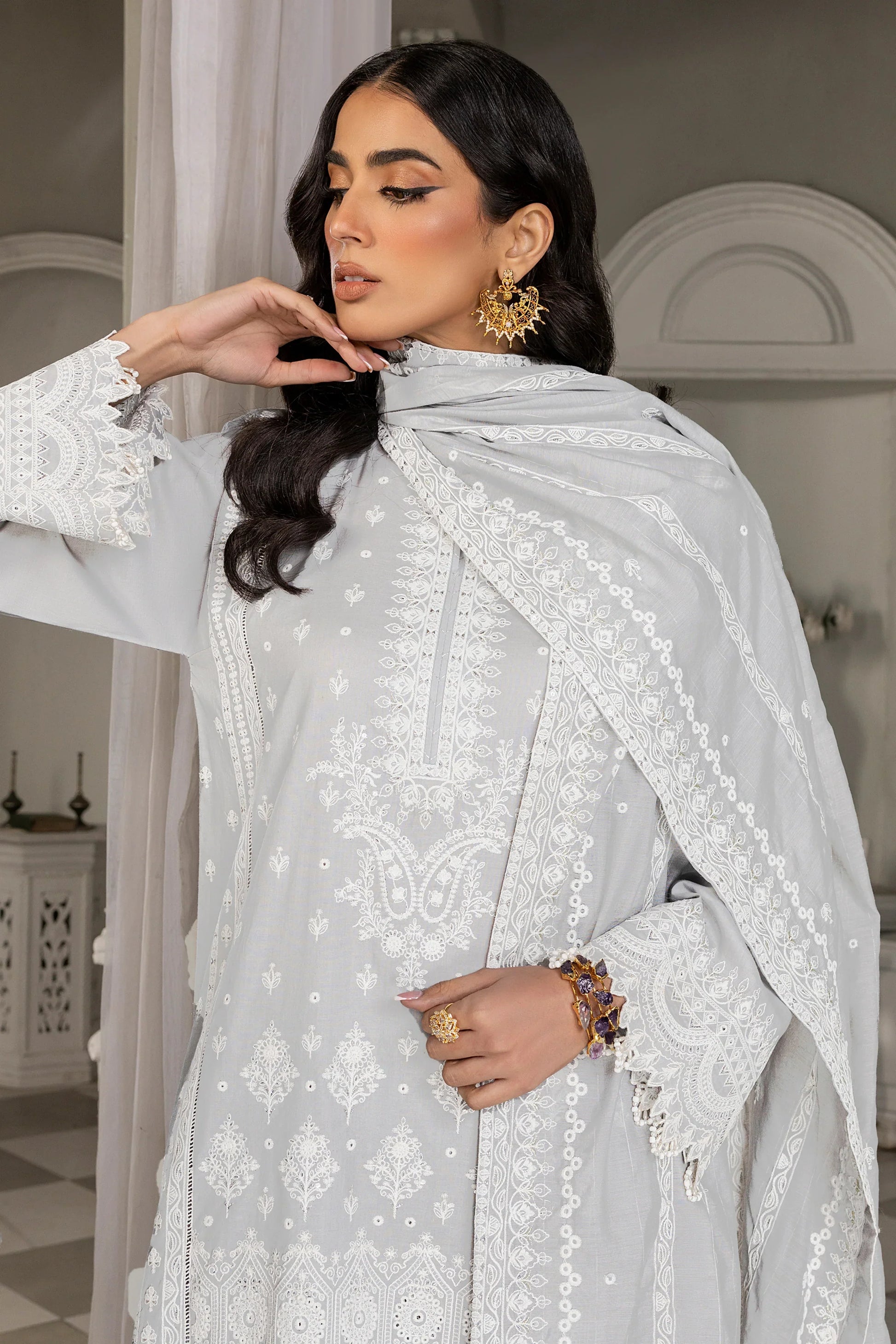 LSM | Embroidered Collection | 03 - by - Libasekhas UK - Registered Vendor of : LSM - 100% Original Designer Dresss