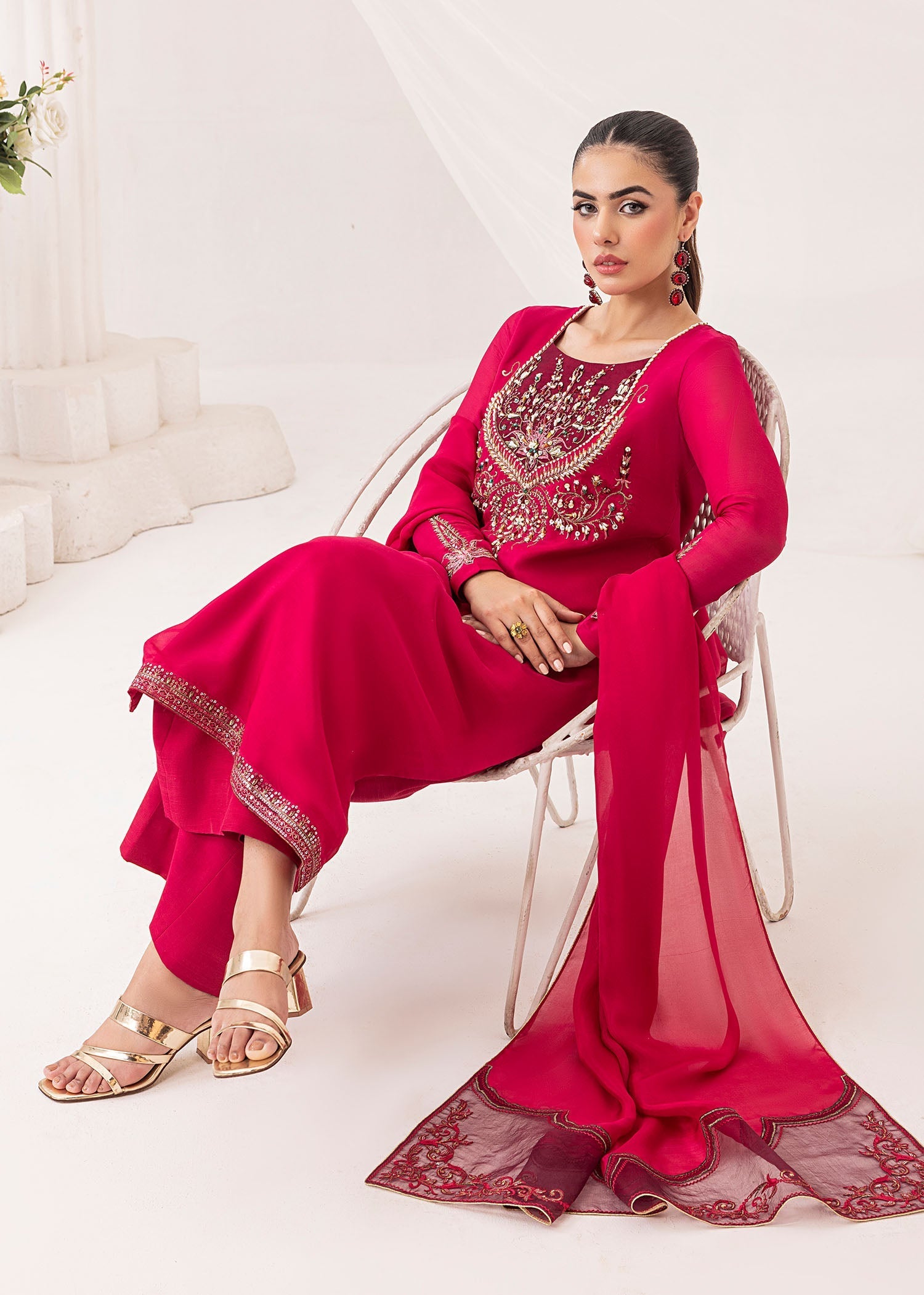 Jamnii | Silk Ivy | Muse - by - Libasekhas UK - Registered Vendor of : Jamnii - 100% Original Designer Dresss