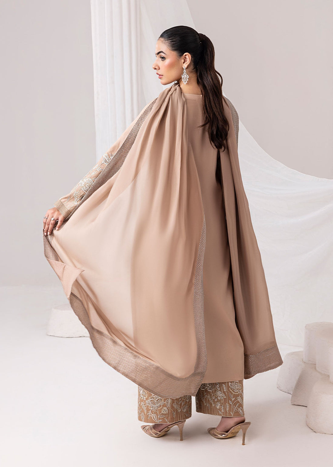 Jamnii | Silk Ivy | Desert Rose - by - Libasekhas UK - Registered Vendor of : Jamnii - 100% Original Designer Dresss