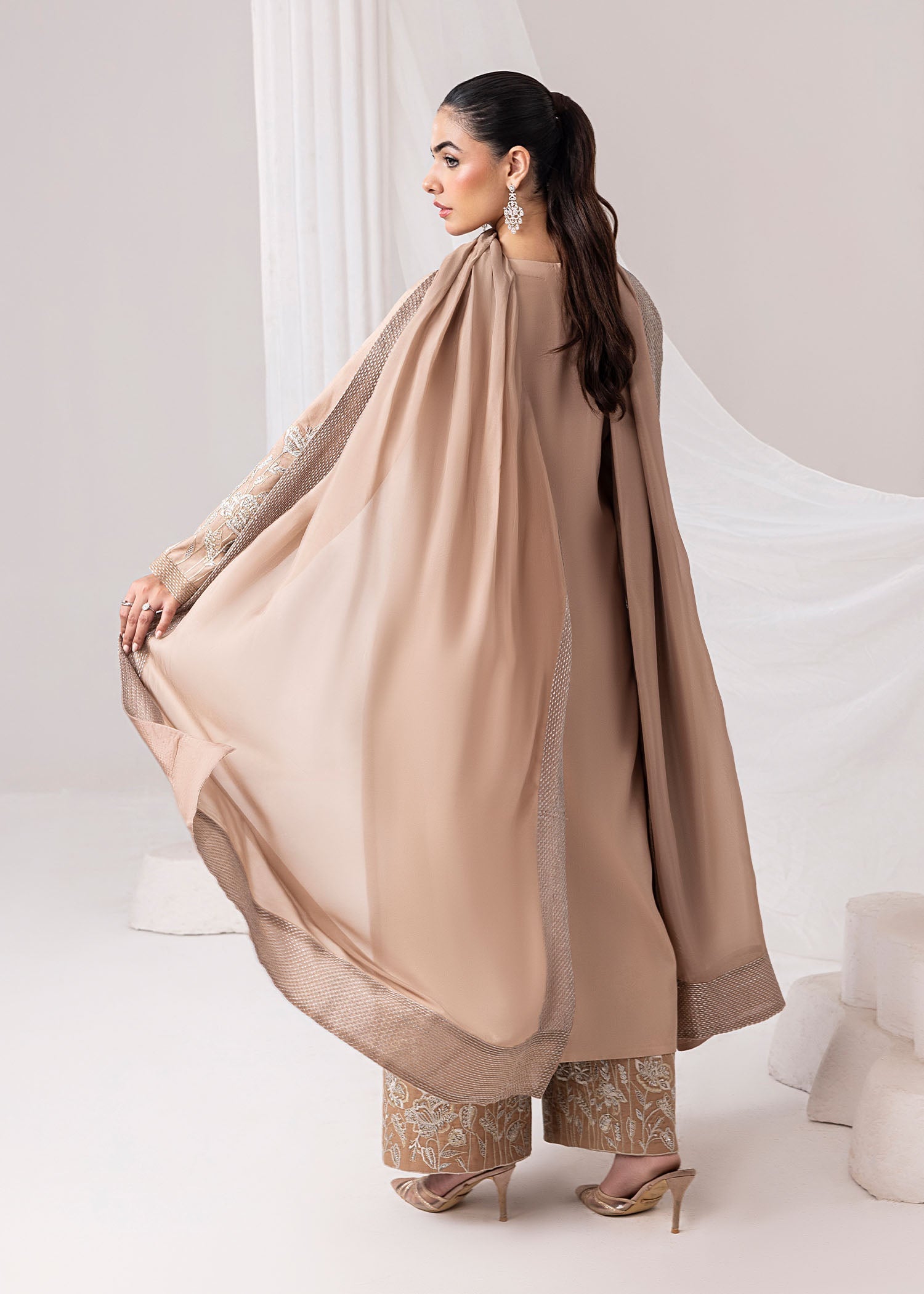 Jamnii | Silk Ivy | Desert Rose - by - Libasekhas UK - Registered Vendor of : Jamnii - 100% Original Designer Dresss