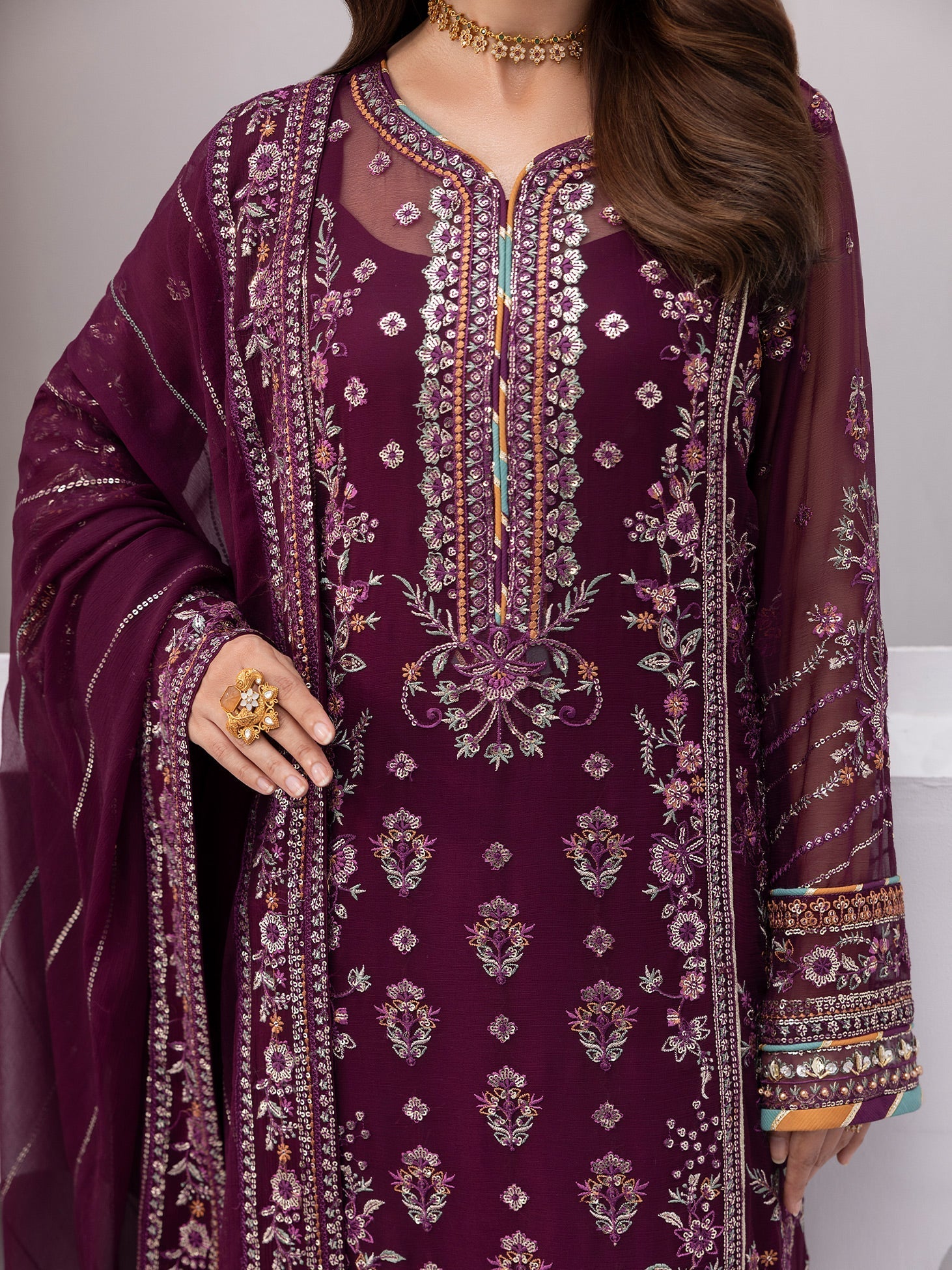 Gulaal | Maeri Luxury Chiffon 26 | Etincelle - by Libasekhas UK - Registered Vendor of : Gulaal - 100% Original Designer Dress