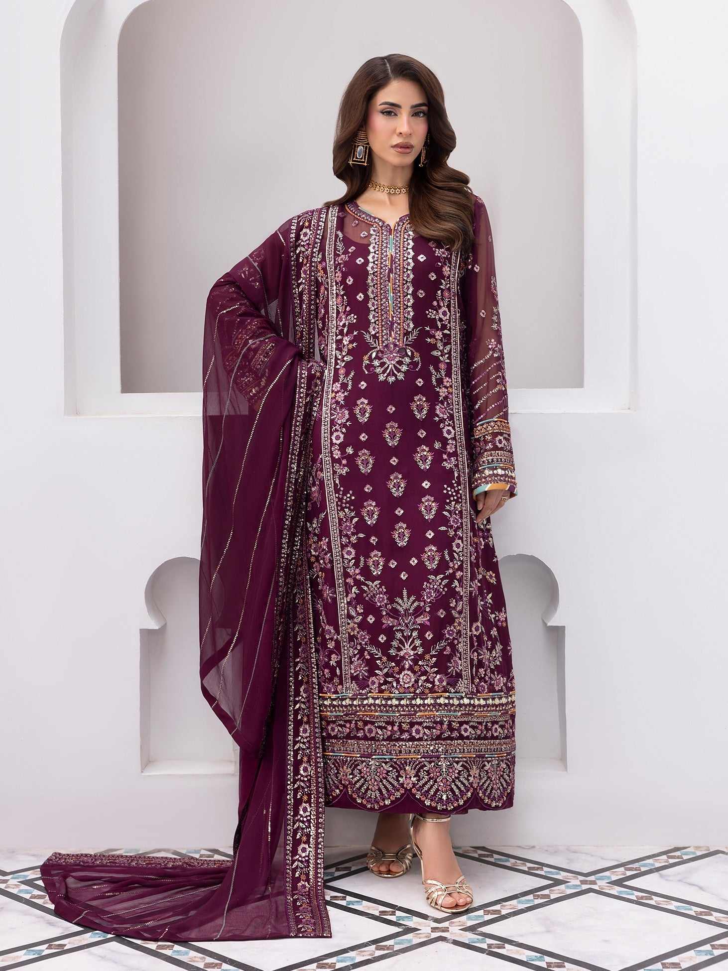 Gulaal | Maeri Luxury Chiffon 26 | Etincelle - by Libasekhas UK - Registered Vendor of : Gulaal - 100% Original Designer Dress
