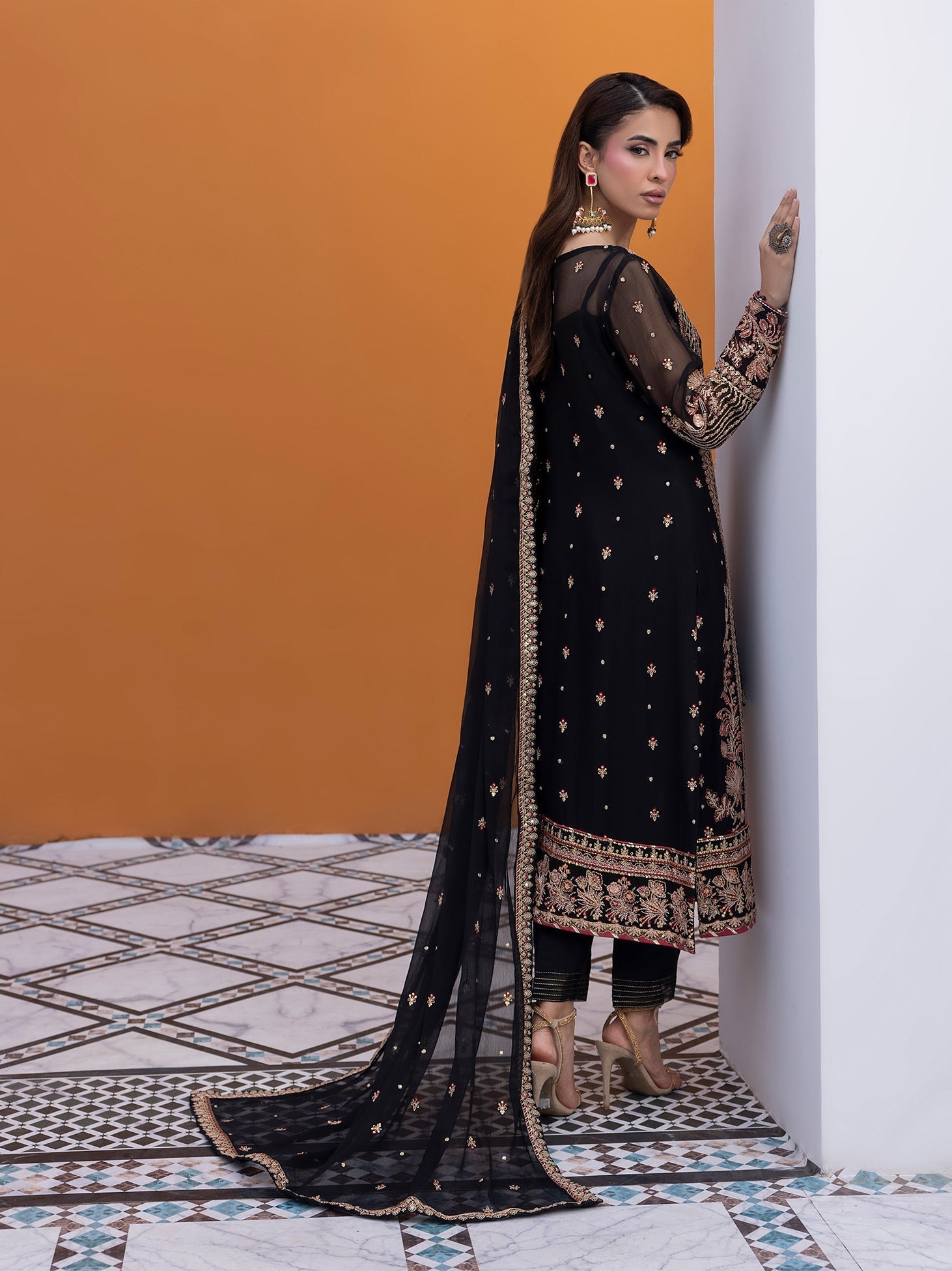 Gulaal | Maeri Luxury Chiffon 26 | SOIR - by Libasekhas UK - Registered Vendor of : Gulaal - 100% Original Designer Dress