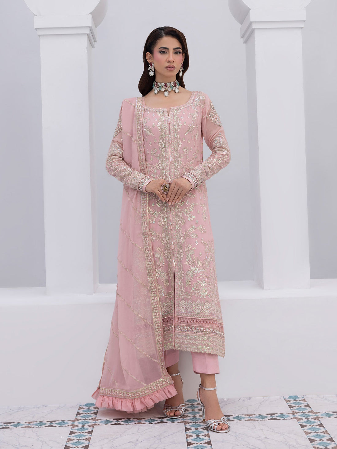 Gulaal | Maeri Luxury Chiffon 26 | Perle - by Libasekhas UK - Registered Vendor of : Gulaal - 100% Original Designer Dress