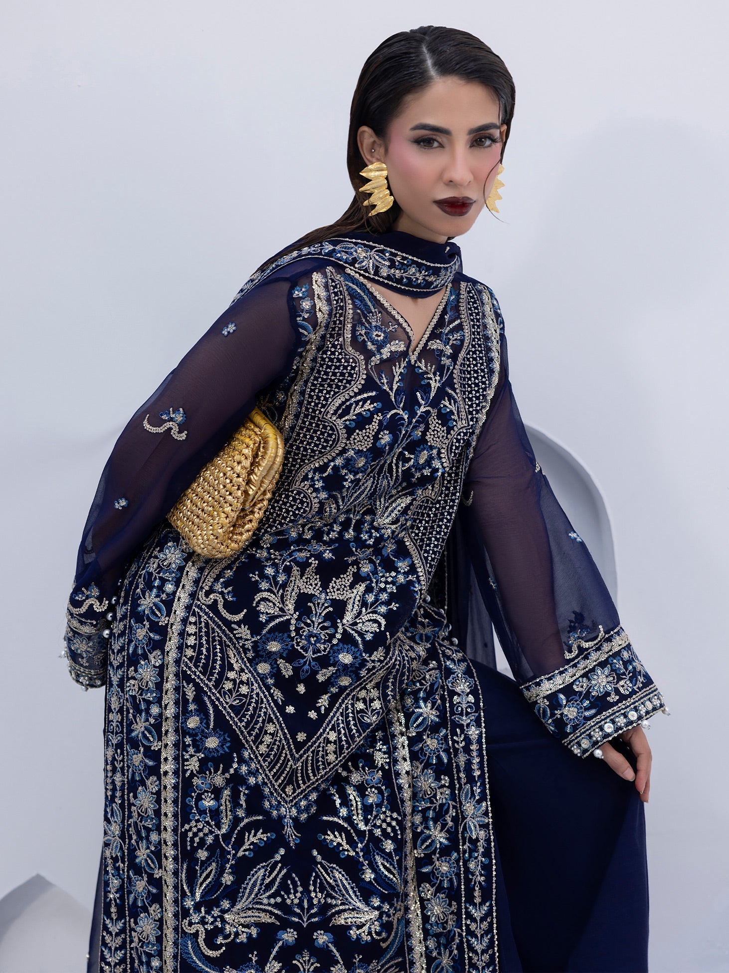 Gulaal | Maeri Luxury Chiffon 26 | Lueur - by Libasekhas UK - Registered Vendor of : Gulaal - 100% Original Designer Dress