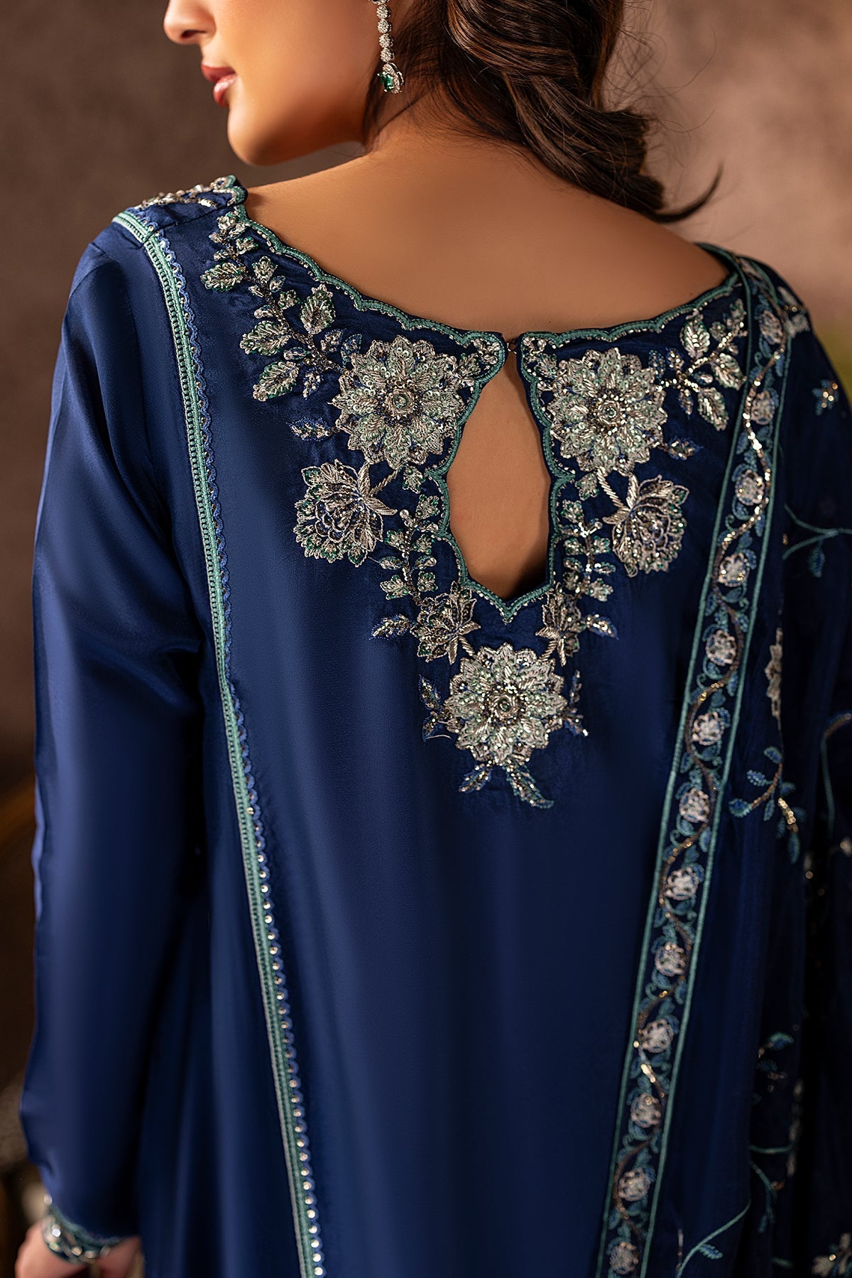 Mina Kashif | Loona Lawn 25 | Midnight - by - Libasekhas UK - Registered Vendor of : Mina Kashif - 100% Original Designer Dresss