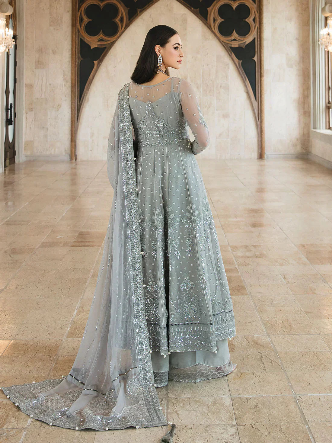 Gulaal | Embroidered Chiffon 23 | ARWA 06 - by - Libasekhas UK - Registered Vendor of : Gulaal - 100% Original Designer Dresss