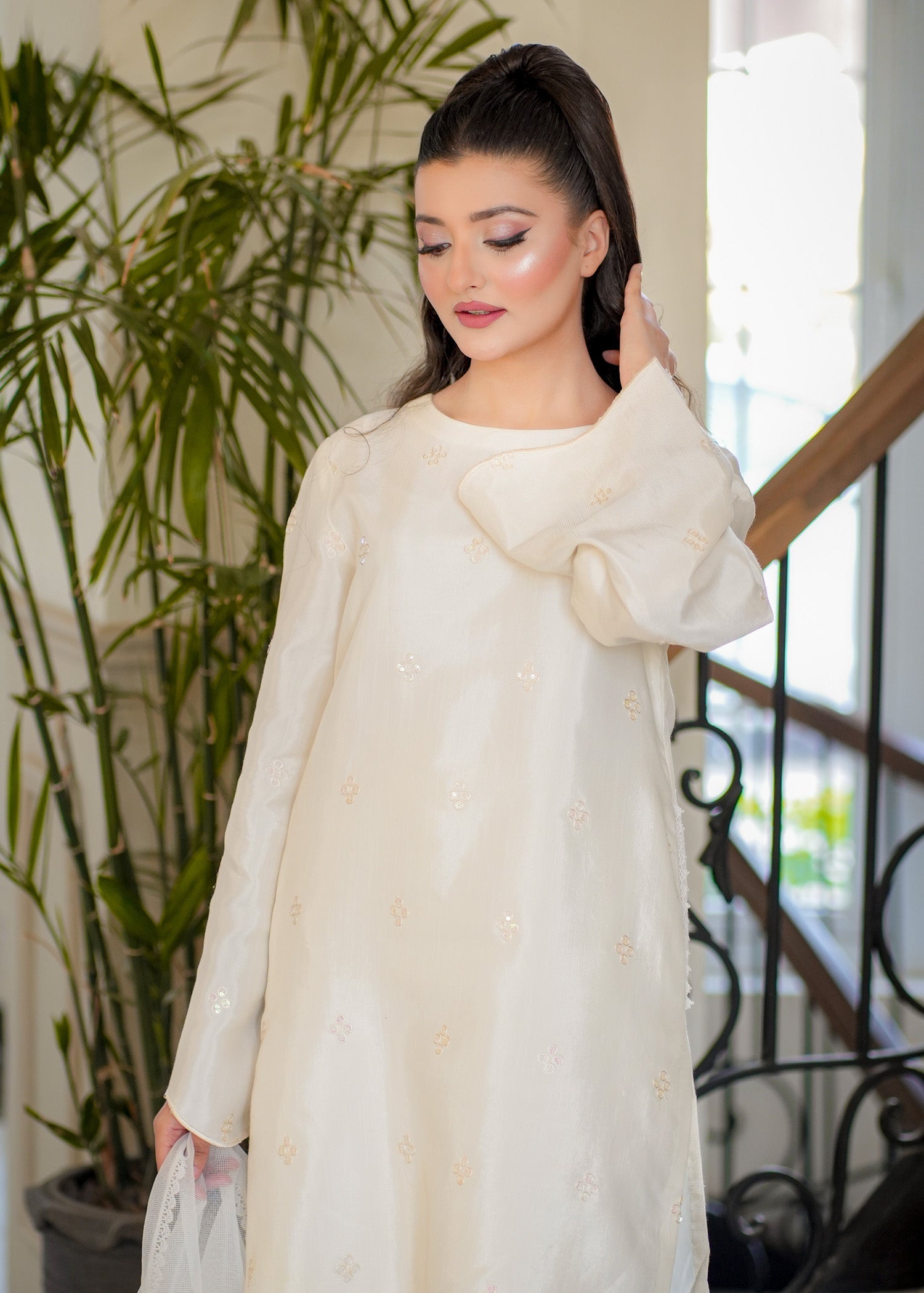 Fozia Khalid | Silk Spire | BLISS - by - Libasekhas UK - Registered Vendor of : Fozia Khalid - 100% Original Designer Dresss