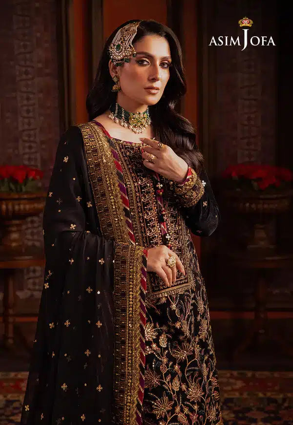 Asim Jofa | Makhmal Wedding Velvet 23 | AJMM-08 - by - Libasekhas UK - Registered Vendor of : Asim Jofa - 100% Original Designer Dresss