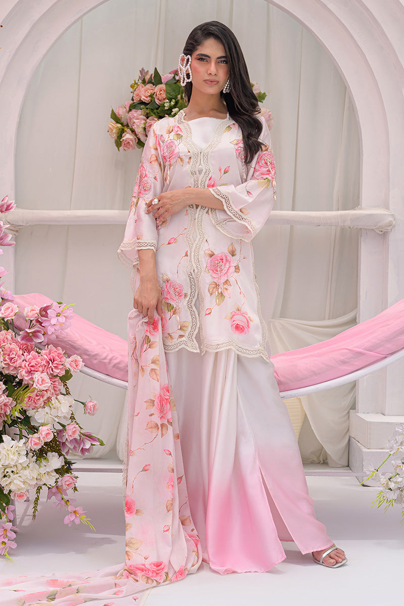 Chic Ophicial | The Maison Duo | Blush Rosette - by Libasekhas UK - Registered Vendor of : Chic Ophicial - 100% Original Designer Dress