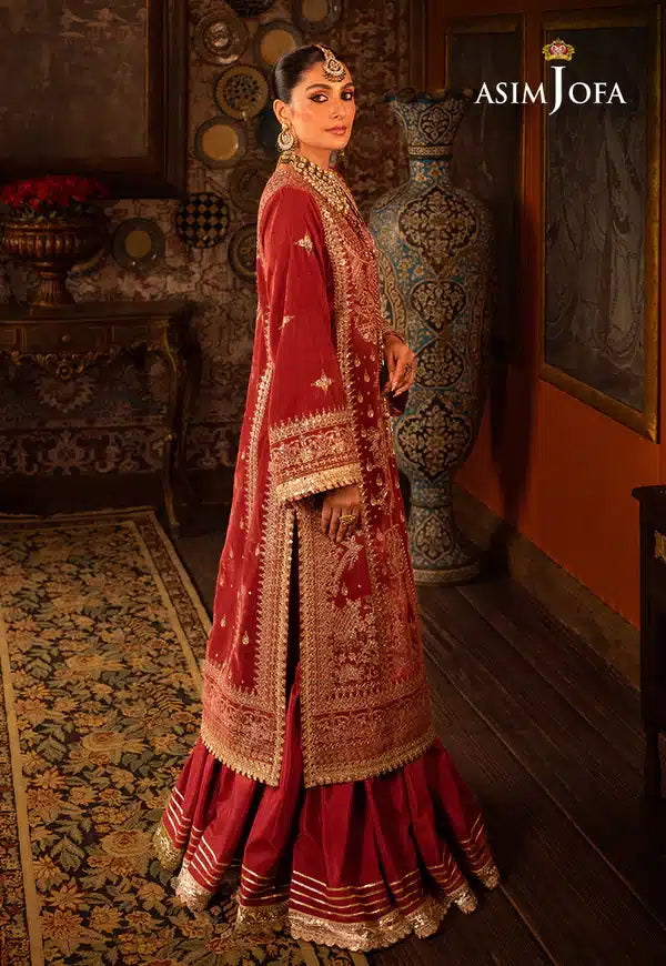 Asim Jofa | Makhmal Wedding Velvet 23 | AJMM-10 - by - Libasekhas UK - Registered Vendor of : Asim Jofa - 100% Original Designer Dresss