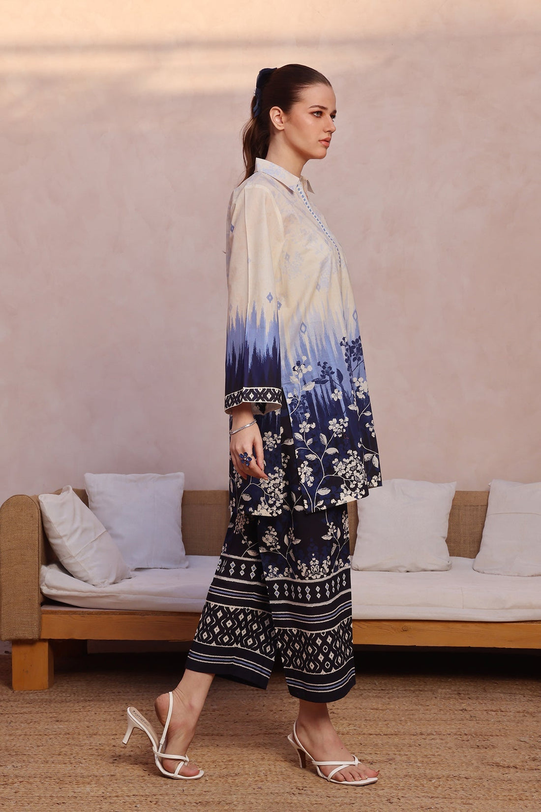 Sahar | Selene 25 | Blue Moon Garden - by - Libasekhas UK - Registered Vendor of : Sahar - 100% Original Designer Dresss